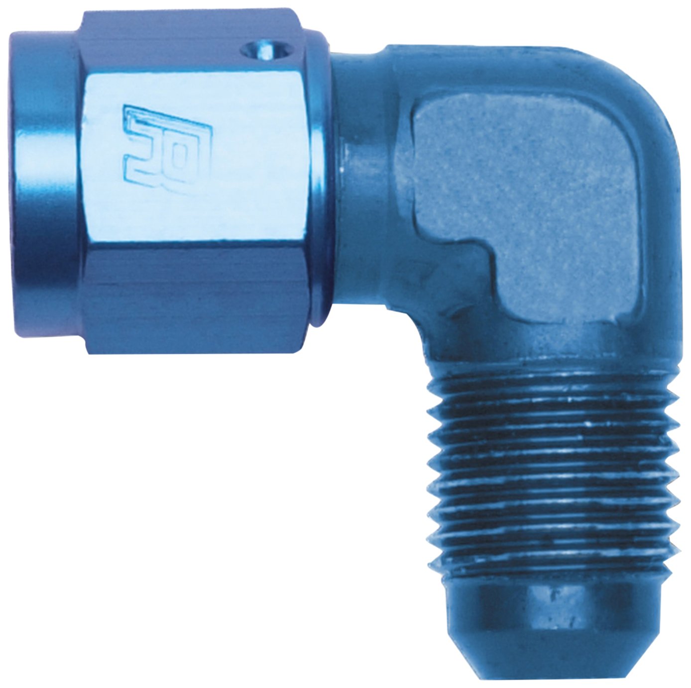Edelbrock 614803 Blue 90 Degree Specialty AN Adapter Fitting Russell