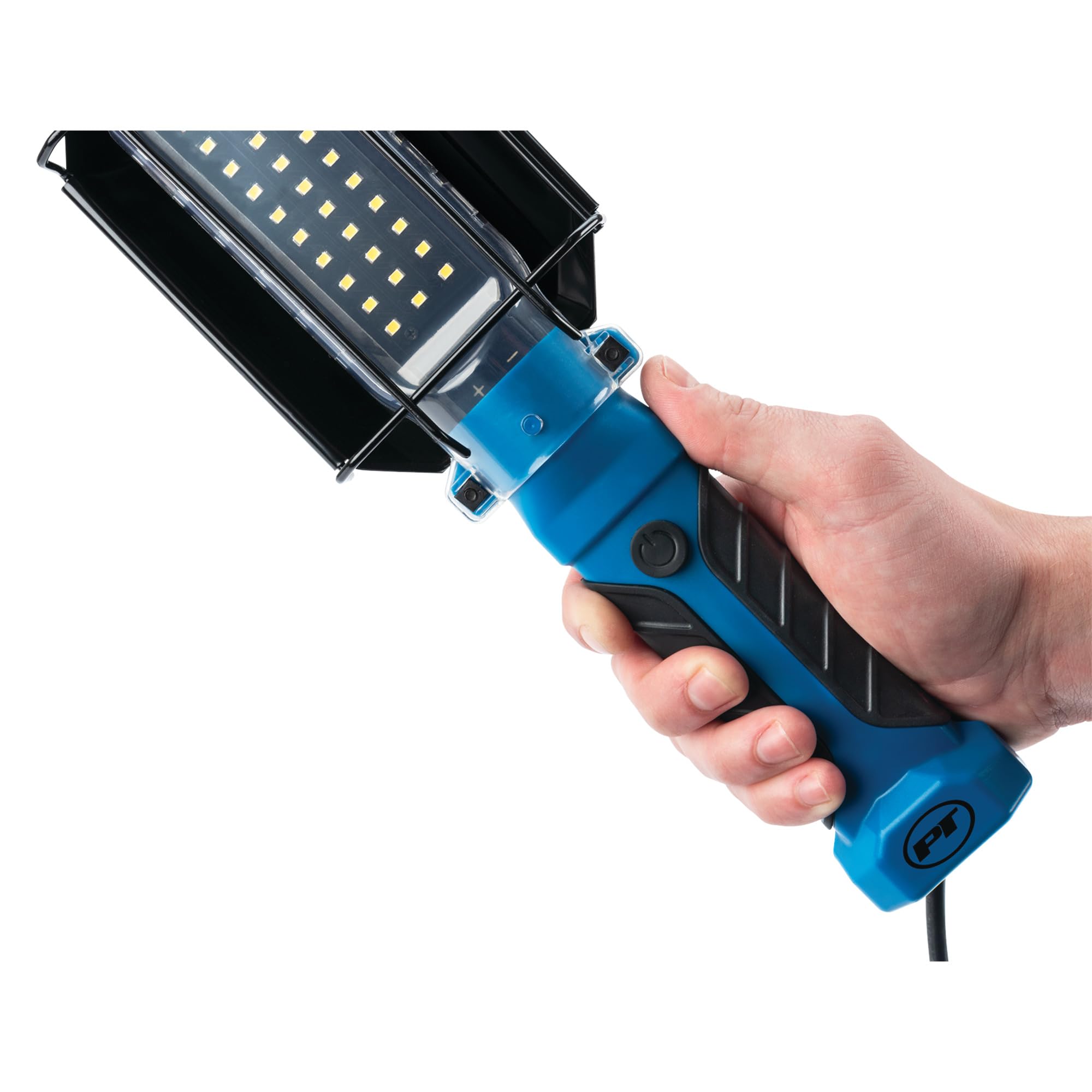 W2237 Performance Tool 25' 18GA 1,000 lumen 120V LED Drop Light with Extra Built in 120V Outlet, 1 Pack