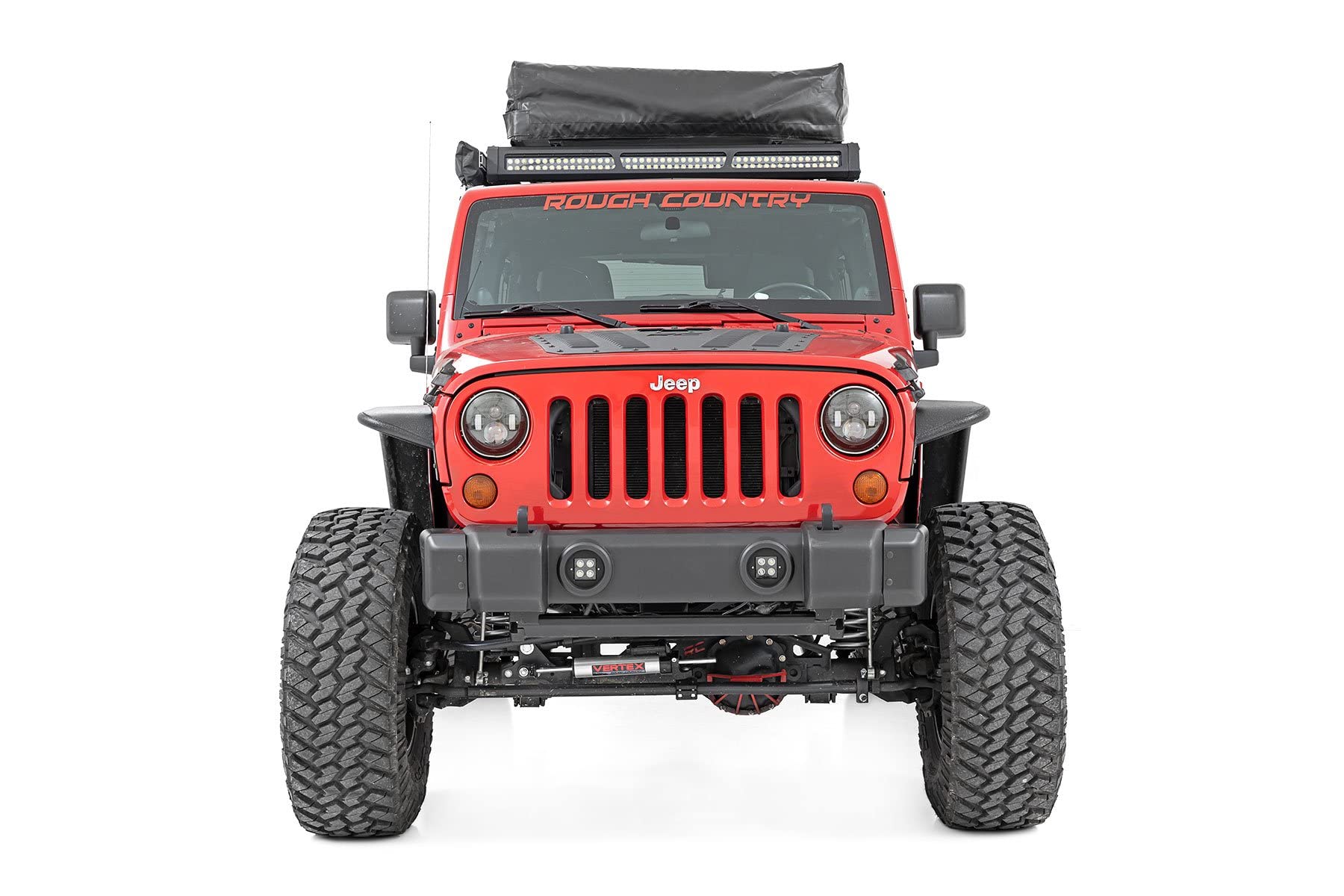 Rough Country Bumper Caps Front for 2007-2018 Jeep Wrangler JK - 1047
