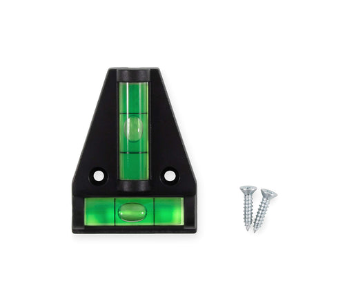Camco T Level Camper/RV - Features Front to Back/Side to Side RV Leveling - Easy Install w/Screws or Adhesive Tape - Measures 1.625” x 2.25” x 0.56” (25543)
