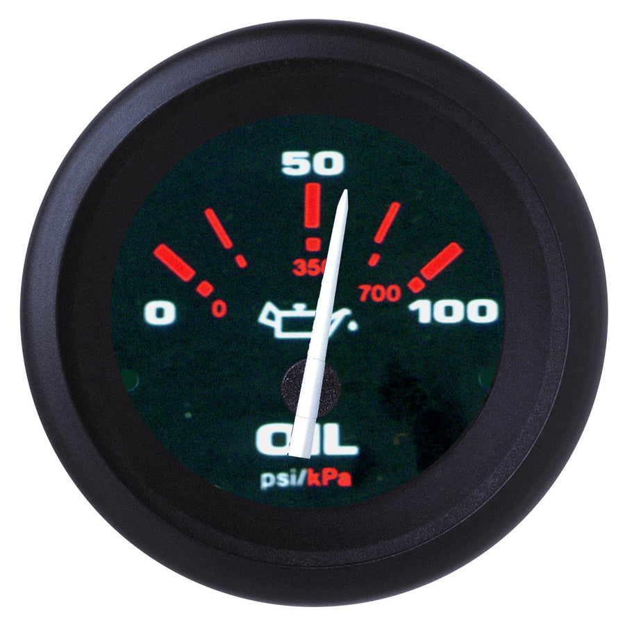 Amega Domed Sierra International 57929P Scratch Resistant Electric Oil Pressure Gauge, 2"