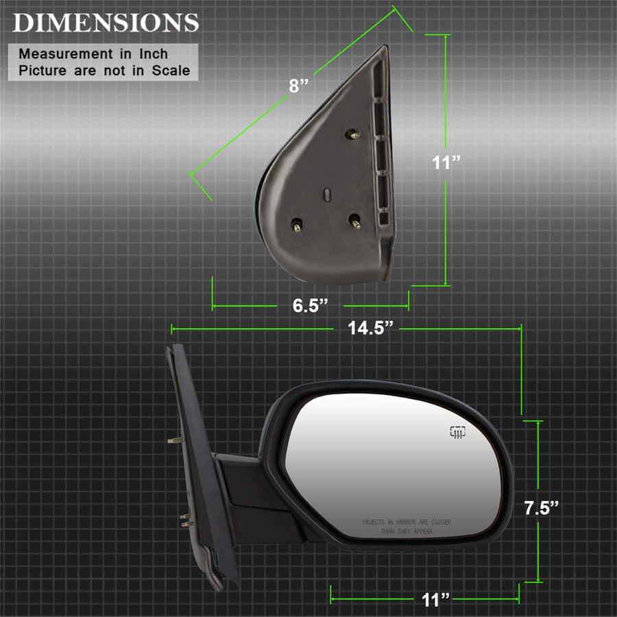 Mirror, Xtune MIR-03CS07-PW-R 1 Pack