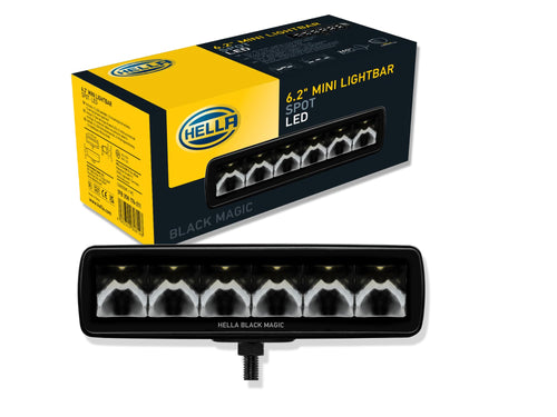 Black Magic Hella LED Mini Lightbar 6.2 Inch LED Spotlight- Performance High Beam Off-Road Light for Pickup Trucks, ATV, SUV, 4x4, Jeep, Tractors / 358176211