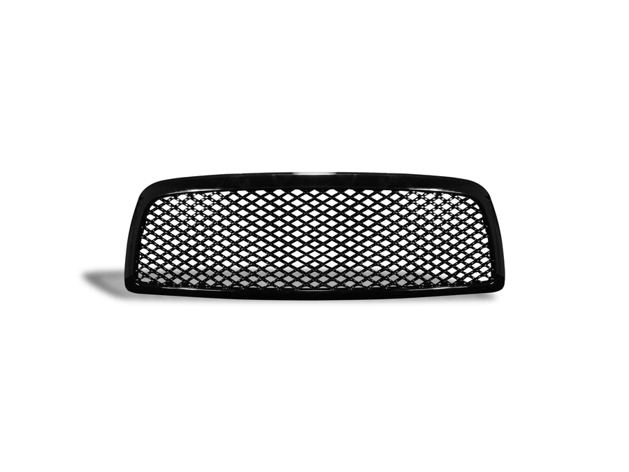 7147775 Armordillo USA Mesh Front Hood Grille - Gloss Black Fits 2009-2012 Dodge Ram 1500