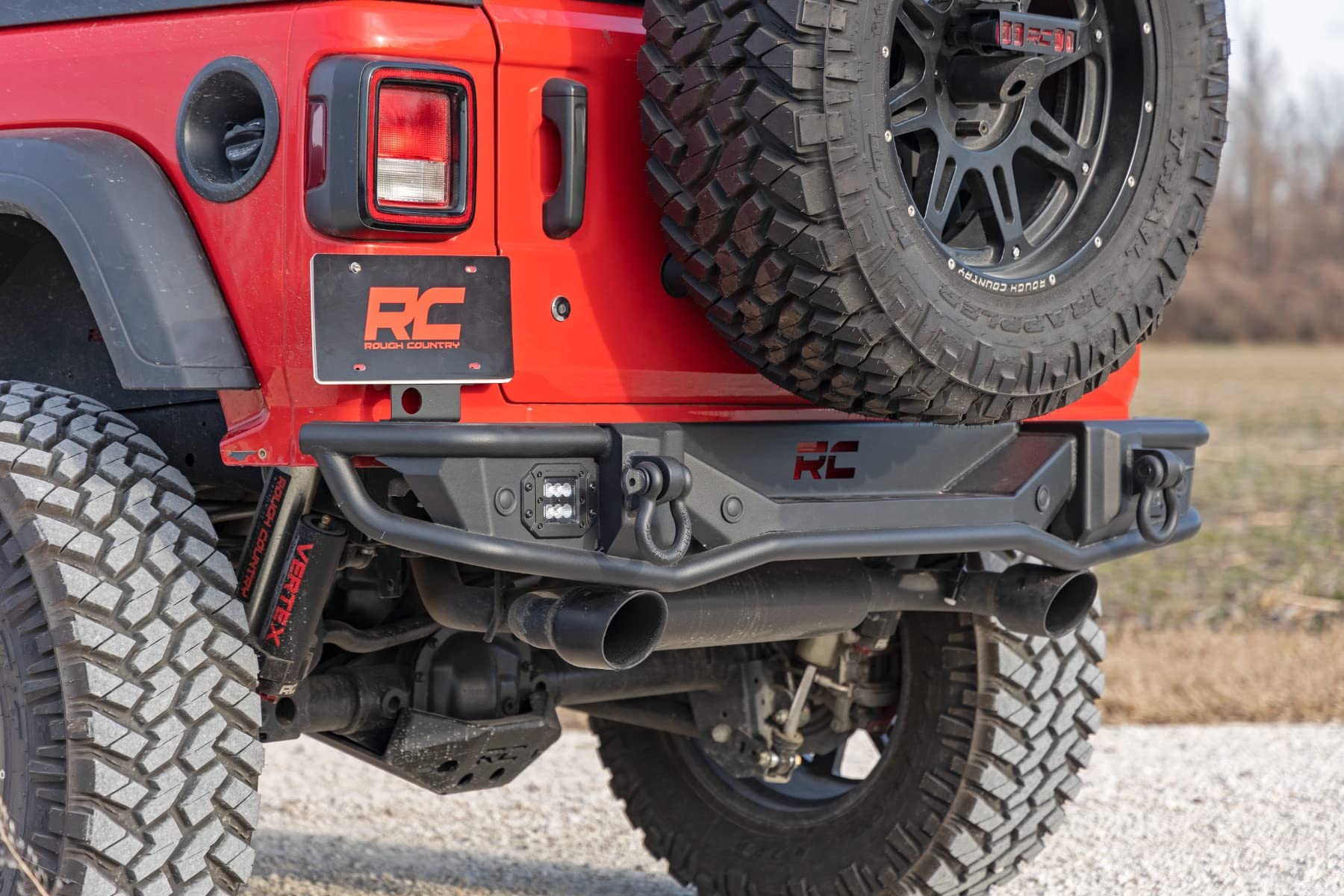 Rough Country Rear Tubular Bumper for Jeep Wrangler JL/Wrangler Unlimited (2018-2024)