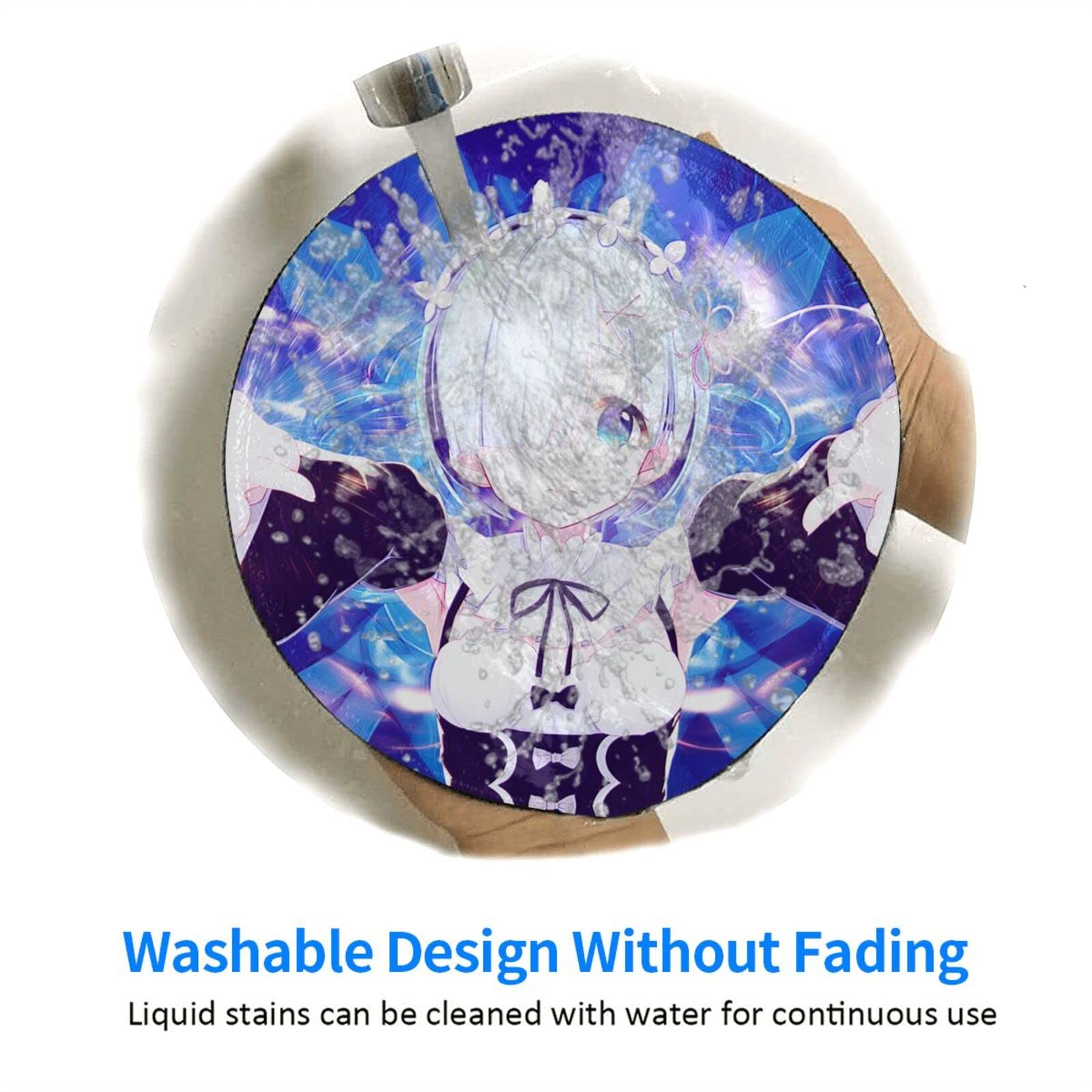 Cute Project Sekai Round Mouse Pad, Gaming Mouse Pad, Waterproof, Anti-Slip, Durable, Stylish, Mouse Pad, For Office and Home, 4 Pieces