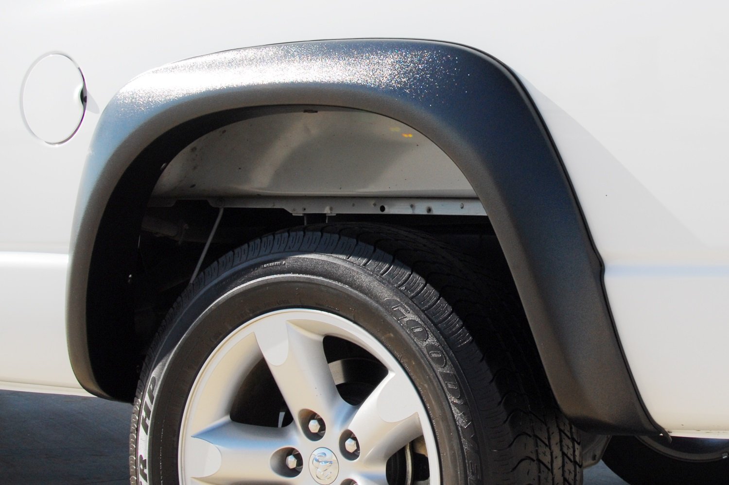 Lund Elite Series EX203T Black Extra Wide Style Textured Front and Rear Fender Flare - 4 Piece