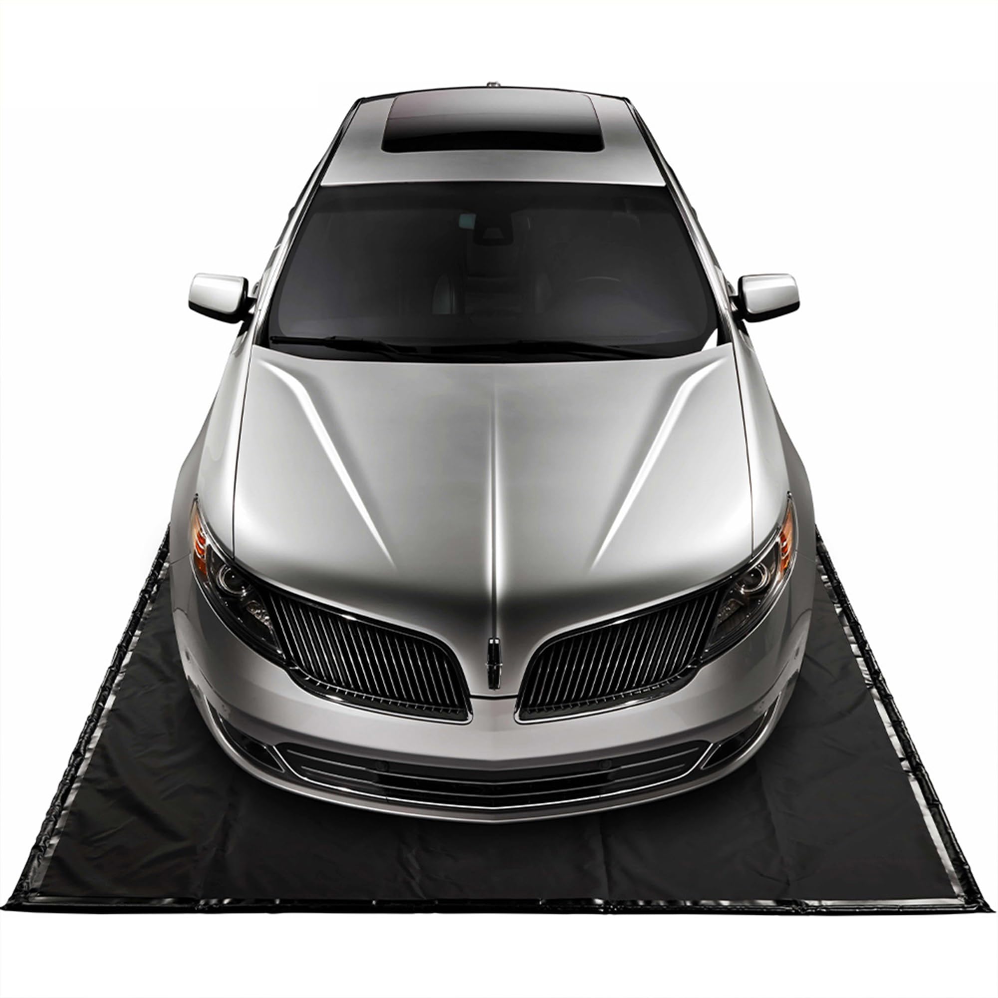 Heavy-Duty AutoFloorGuard Garage Containment Floor Mat for Mid-Size Vehicles, 7'9" x 18"