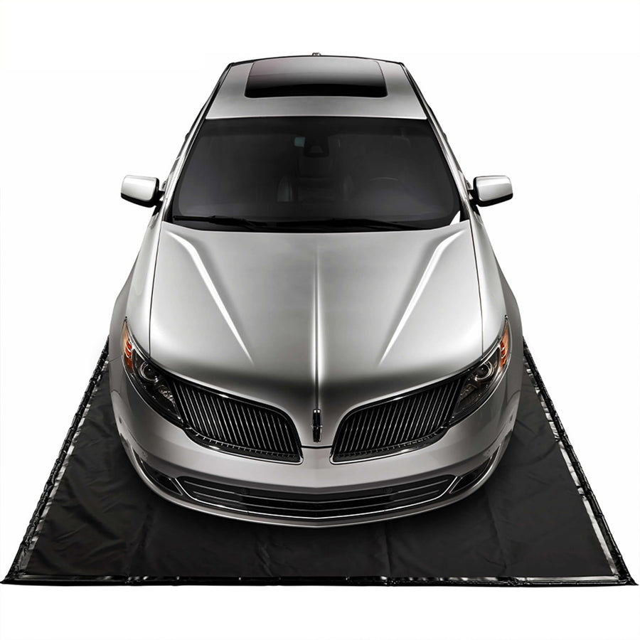 Heavy-Duty AutoFloorGuard Garage Containment Floor Mat for Mid-Size Vehicles, 7'9" x 18"