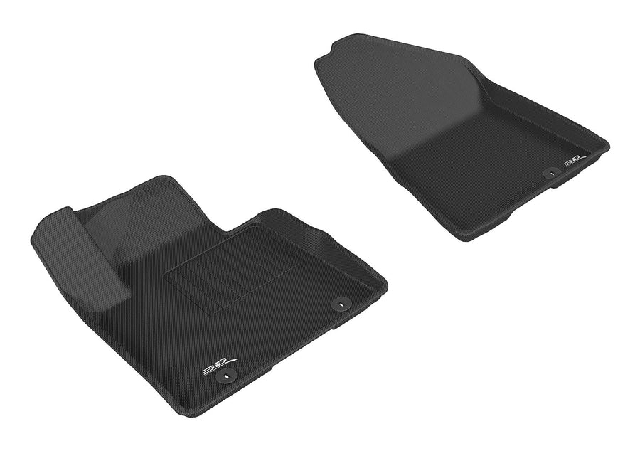 3D MAXpider Custom Fit Front Row All-Weather Floor Mat for Select Kia Sportage Models - Kagu Rubber (Black)
