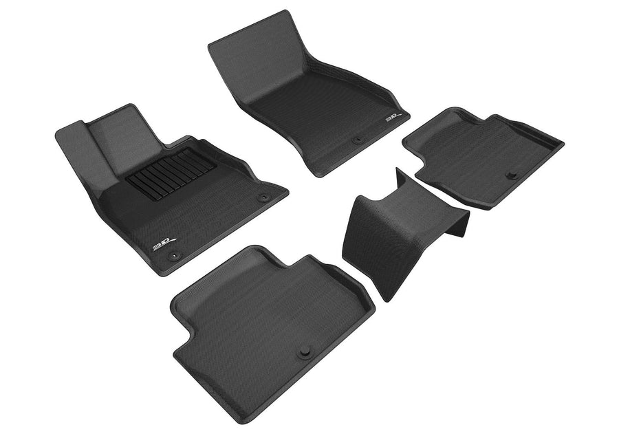 KAGU 3D MAXpider Custom Fit Floor Mat (BLACK) Compatible with KIA STINGER RWD 2018-2023 - Full Set