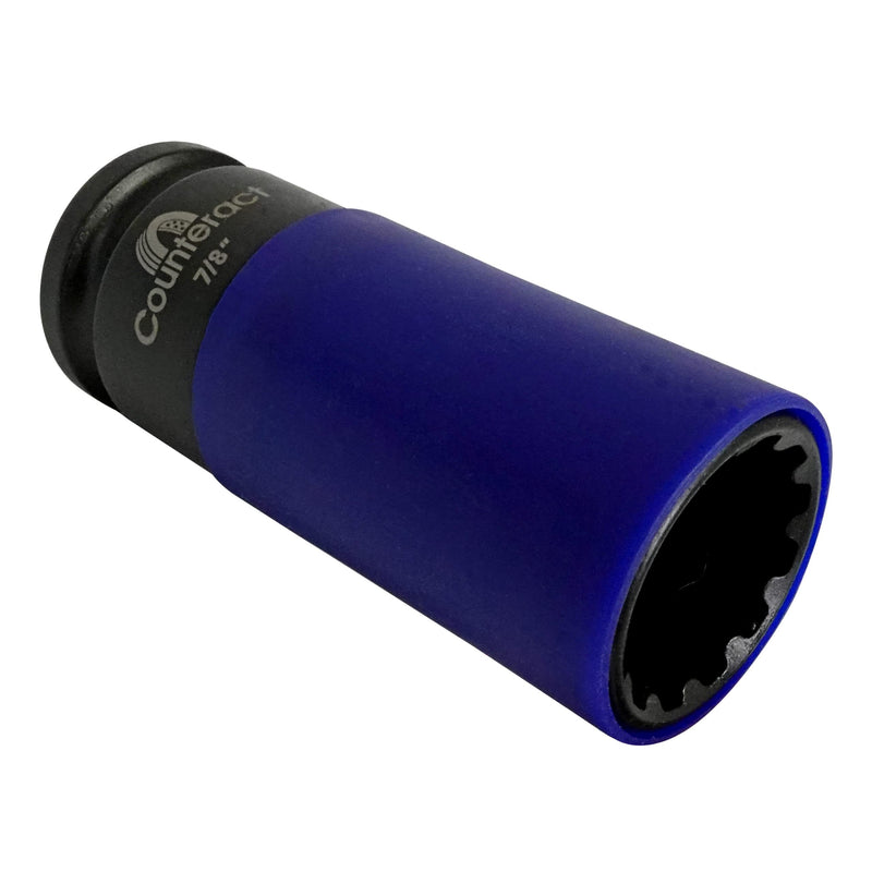6 Way Socket Pro – Counteract 3pc Set - 22mm, 7/8", 15/16"mm - 1/2" Drive