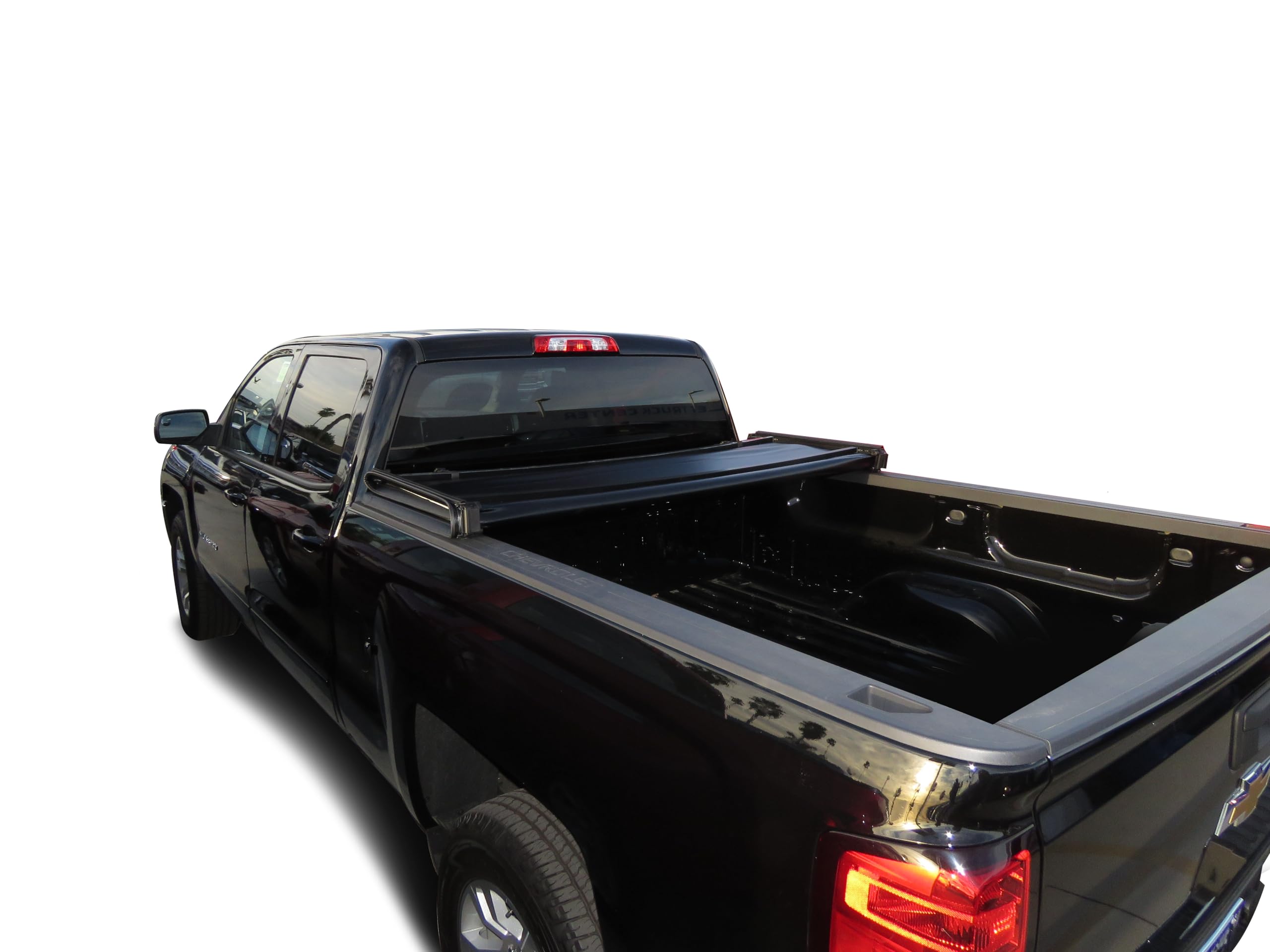 Premier Black Horse Soft TriFold Truck Bed Tonneau Cover Compatible with 15-19 Sierra3500 HD/Silverado2500 HD|19-22 Sierra 1500 LD|19-21 Silverado1500 LD|14-18 Sierra-Silverado 1500 6.6ft Bed-PRS-GM22