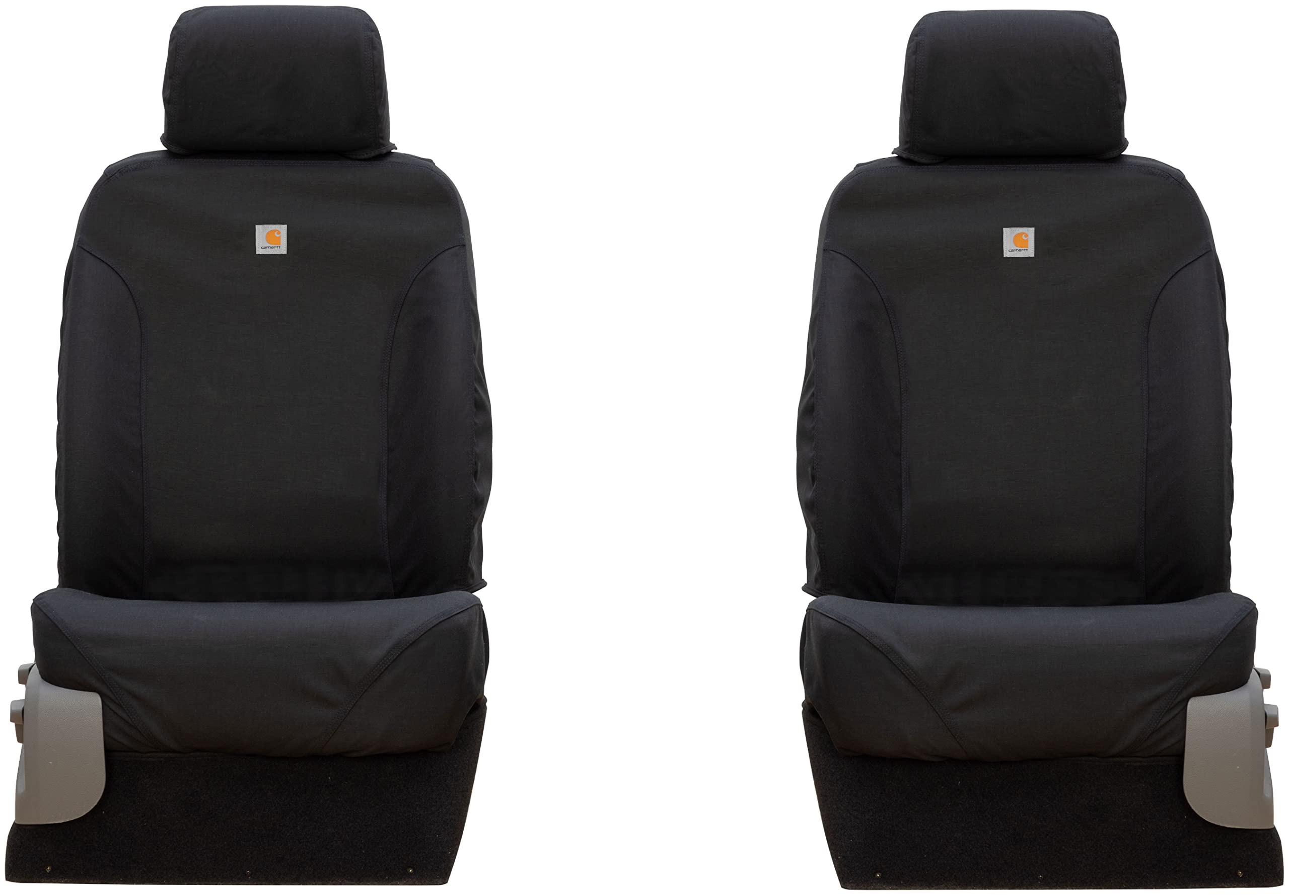 Covercraft Super Dux Carhartt SeatSaver Custom Seat Covers | Fits Select Cadillac/Chevrolet/GMC Models | 1st Row Bucket Seats, Super Dux Black