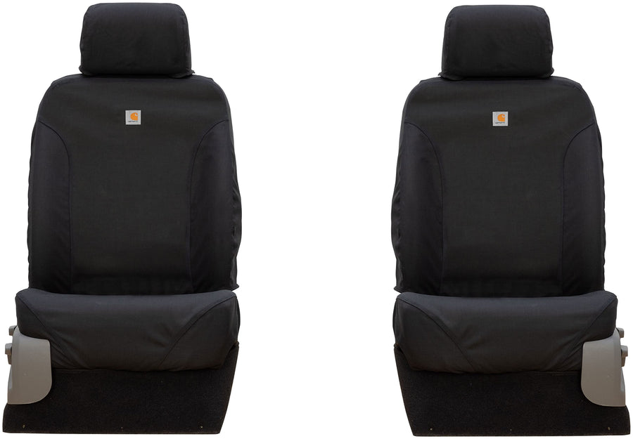 Covercraft Super Dux Carhartt SeatSaver Custom Seat Covers | SSC2532COBK | 1st Row Bucket Seats | Compatible with 2019-2022 Ram 1500 (Excludes Classic) | Black