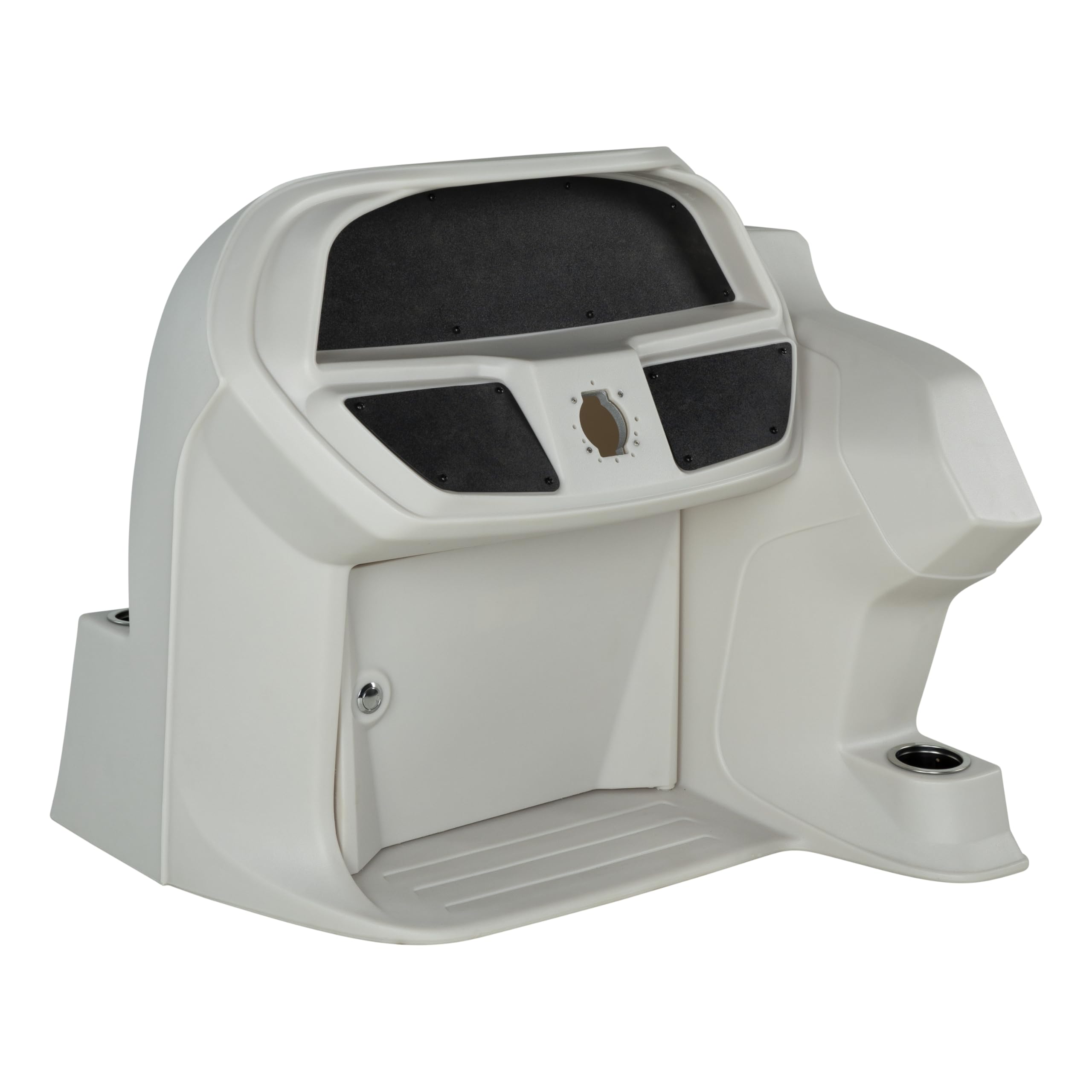 Lippert Pontoon Console Sunset Collection, Locking Dry Storage, Durable Rotationally Molded Poly Frame, Marine-Grade Hardware, Built-in Drainage Channels, 36.6" L x 37.25" W x 35" H - 2024052639