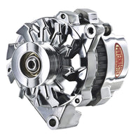 Alternator Powermaster 279261-114 Polish (CS121 100A 6 Groove Pulley Offset Right 1 Wire or OE Hookup)