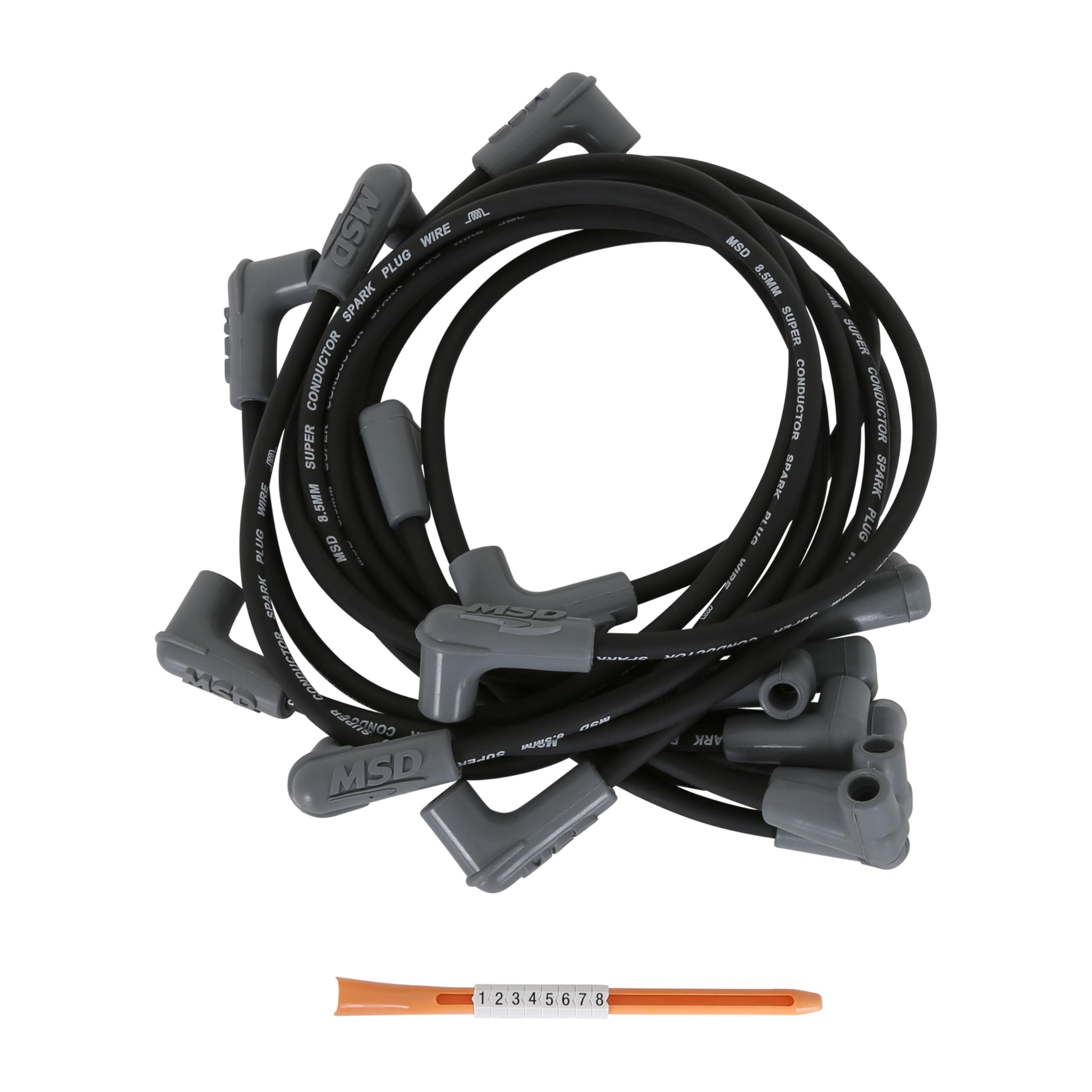Super Conductor MSD 31413 Spark Plug Wire Set Black
