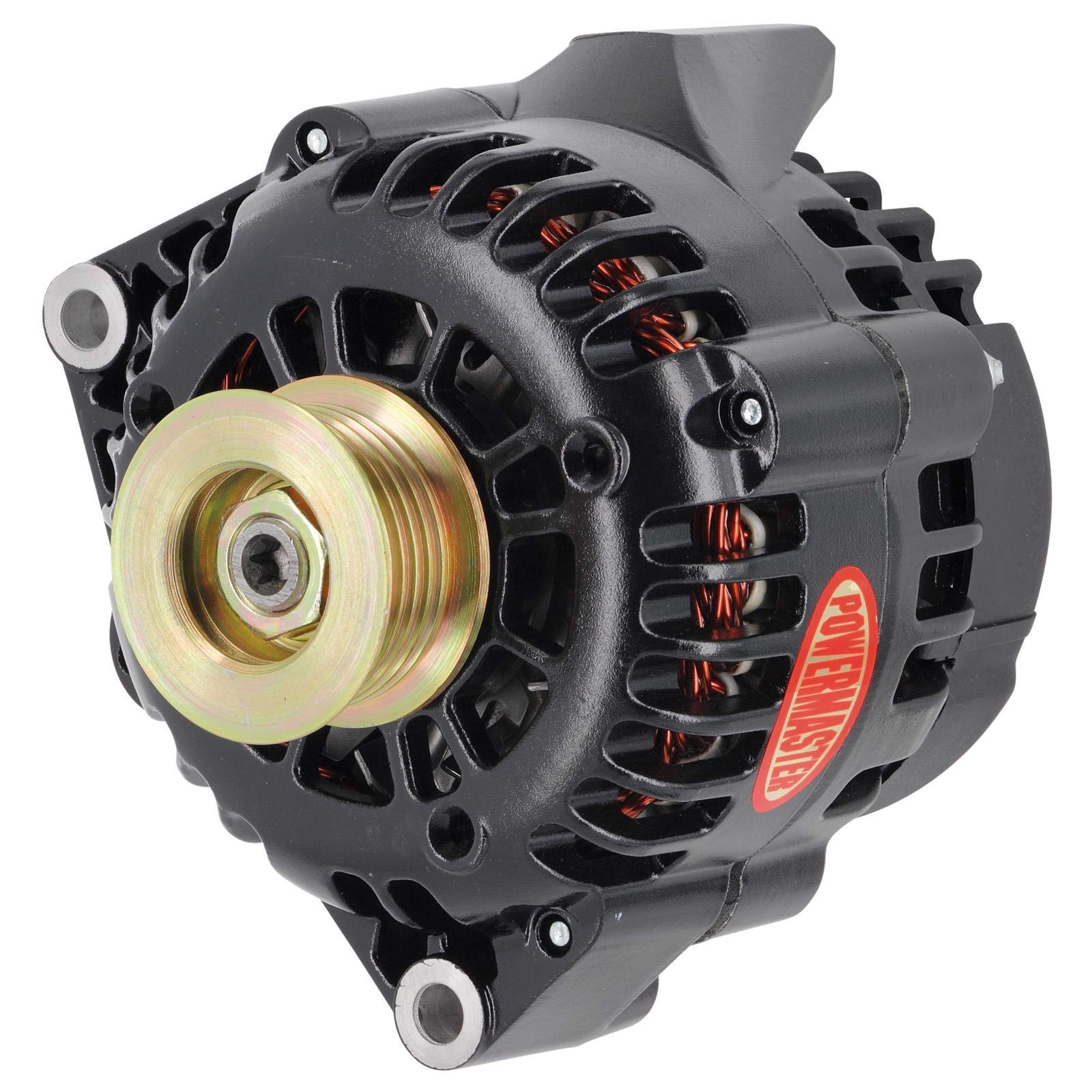Alt GM CS130D Powermaster Black 165A 6 grv Pulley PLFS VR