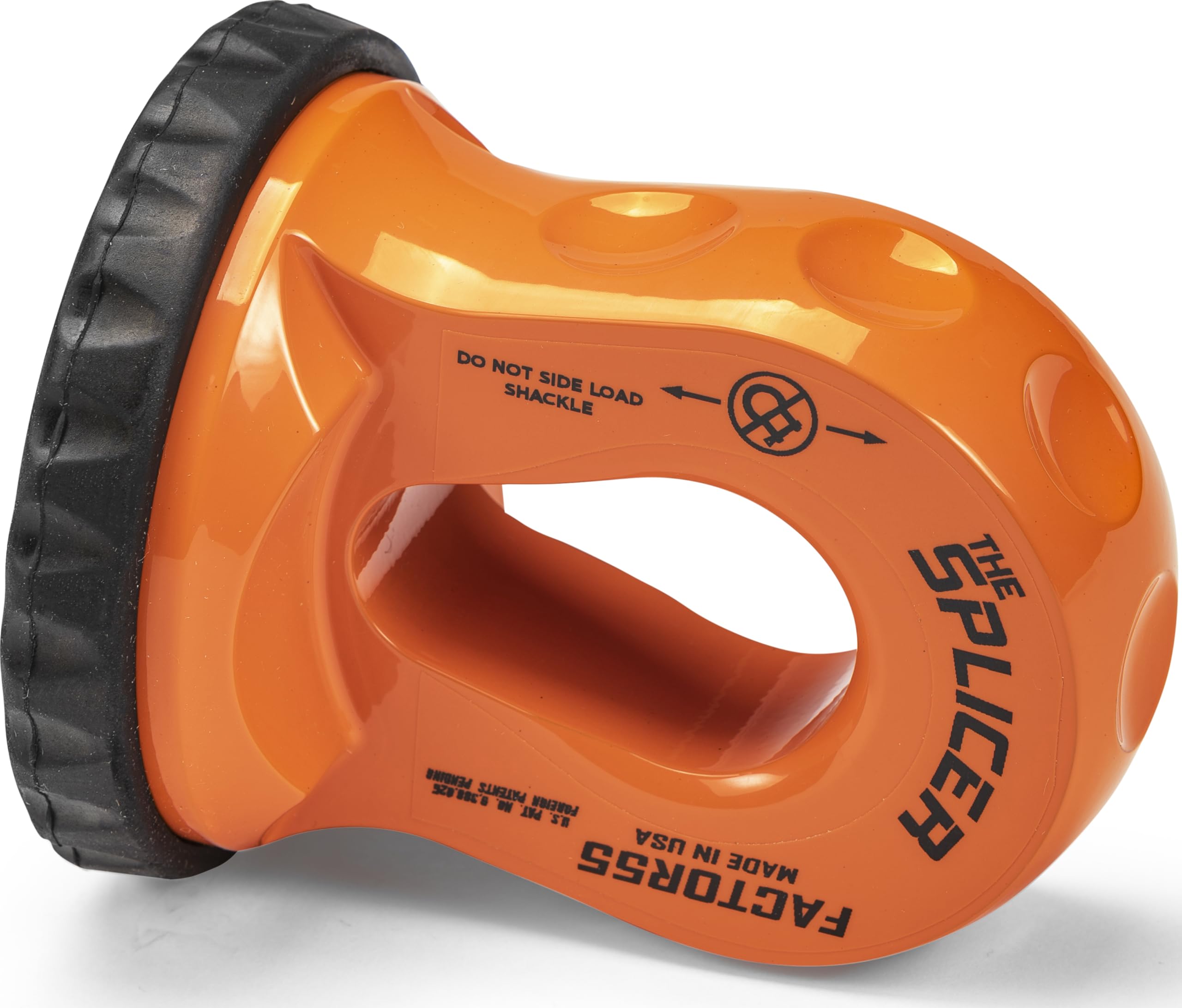 Synthetic Rope Shackle Factor 55 Splicer, Fits Rope up to 1/2" - Orange
