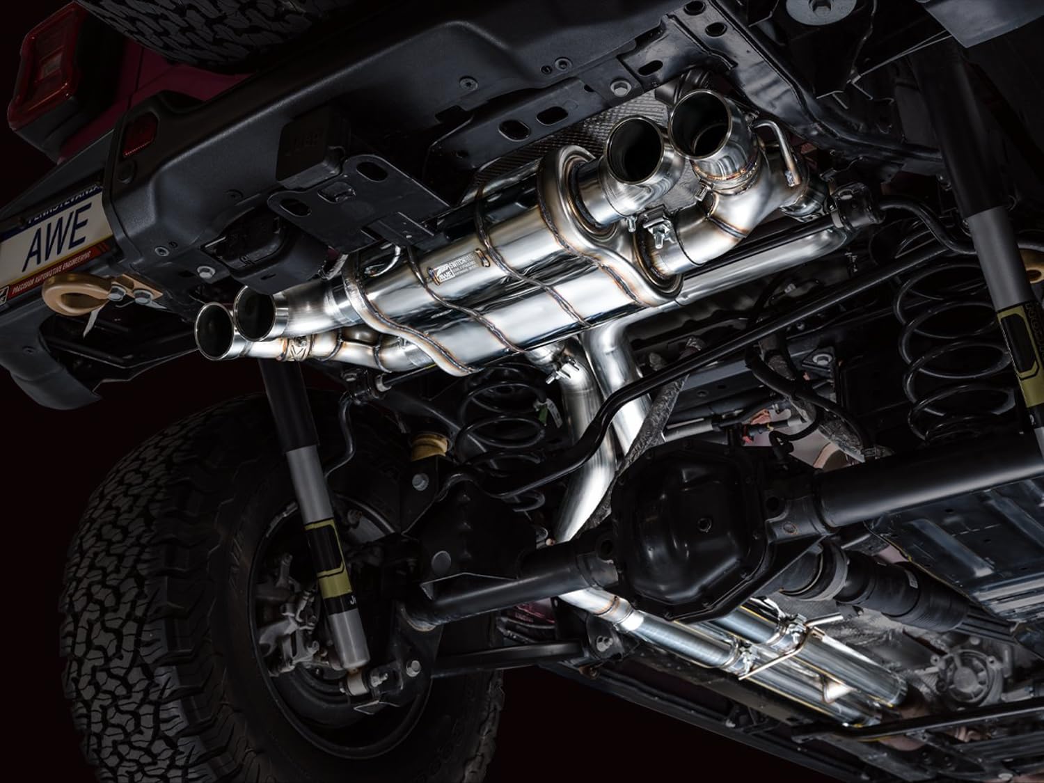Wrangler 392 AWE 21+ Cat-Back Exhaust- Quad BashGuards Switchpath