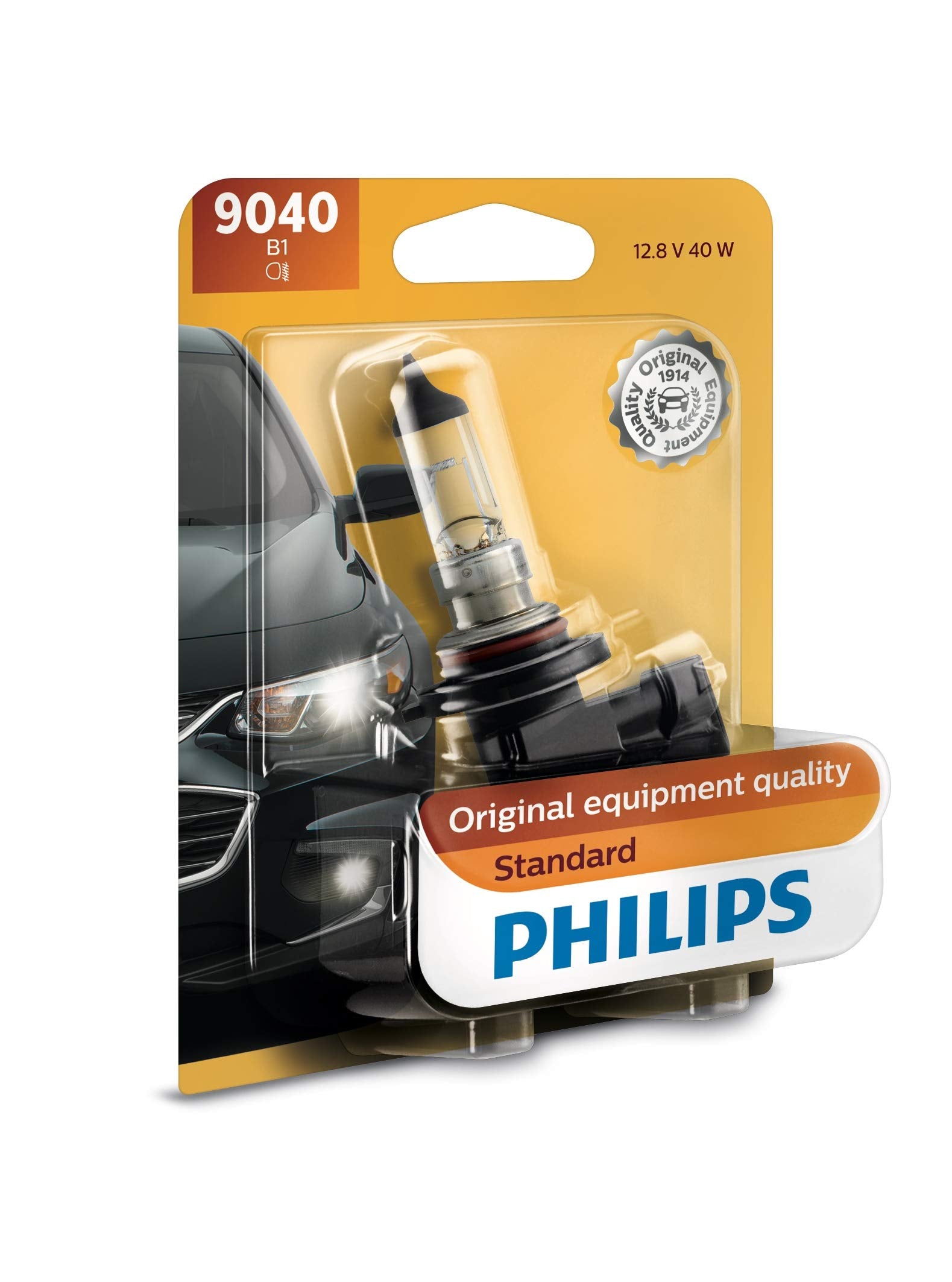 9040 Philips Standard Halogen Replacement Front Fog Bulb, 1 Pack