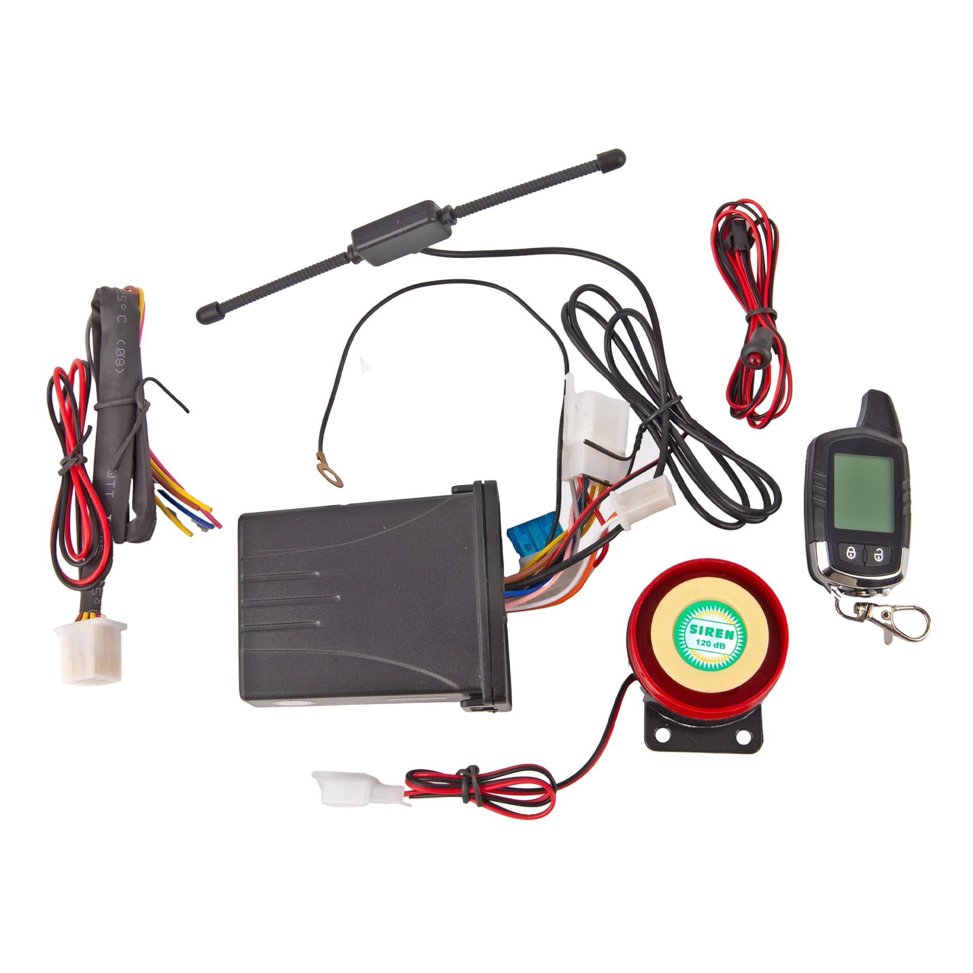 2-Way T-H Marine Boat Alarm System – Waterproof Marine Security System with Shock Sensor, 128 dB Horn & Two-Way Remote – Up to 3000-Yard Alert Range – Easy DIY Install