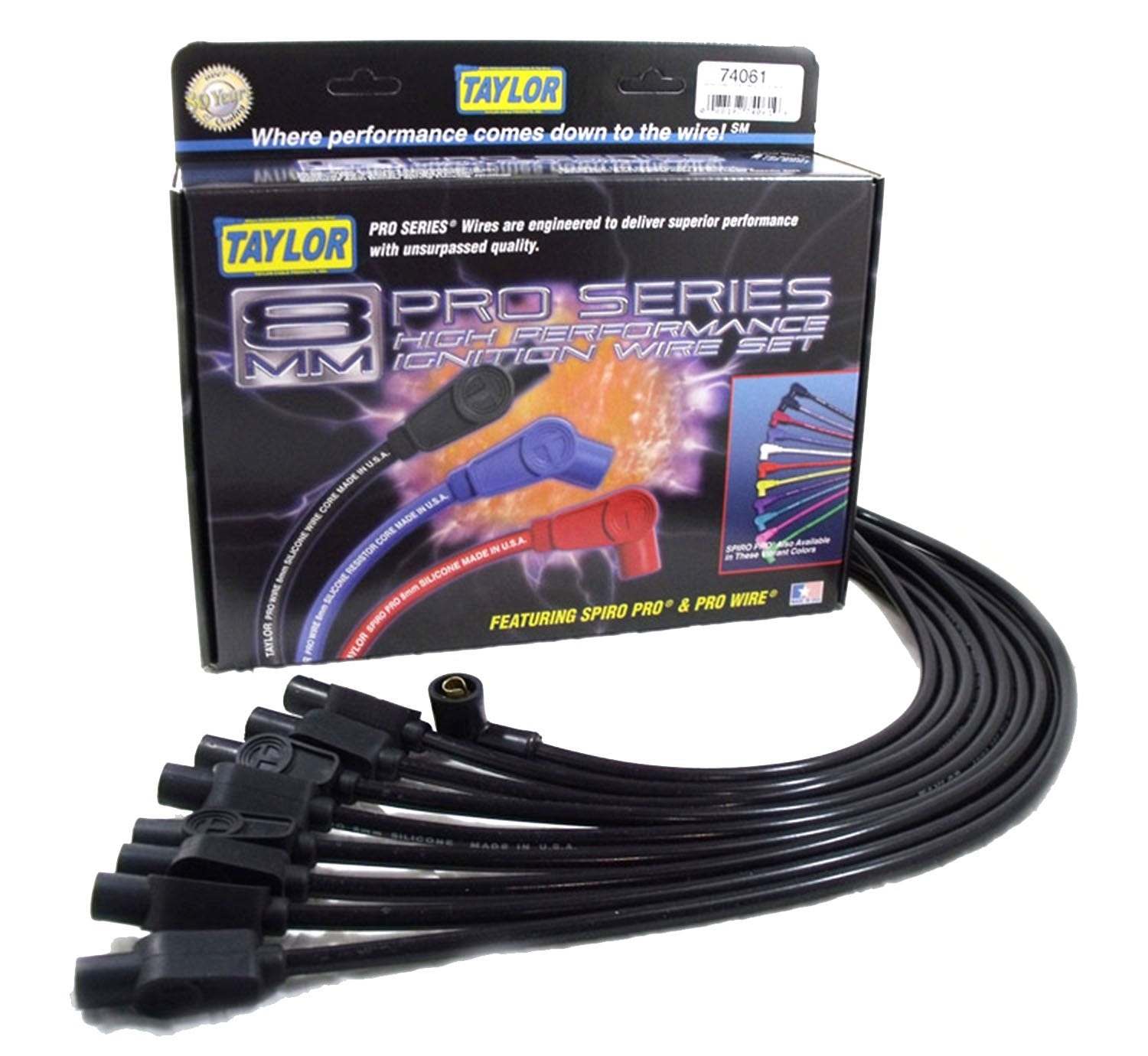 Spiro-Pro Taylor Cable Prod 74061 Cstm 8cyl Blk