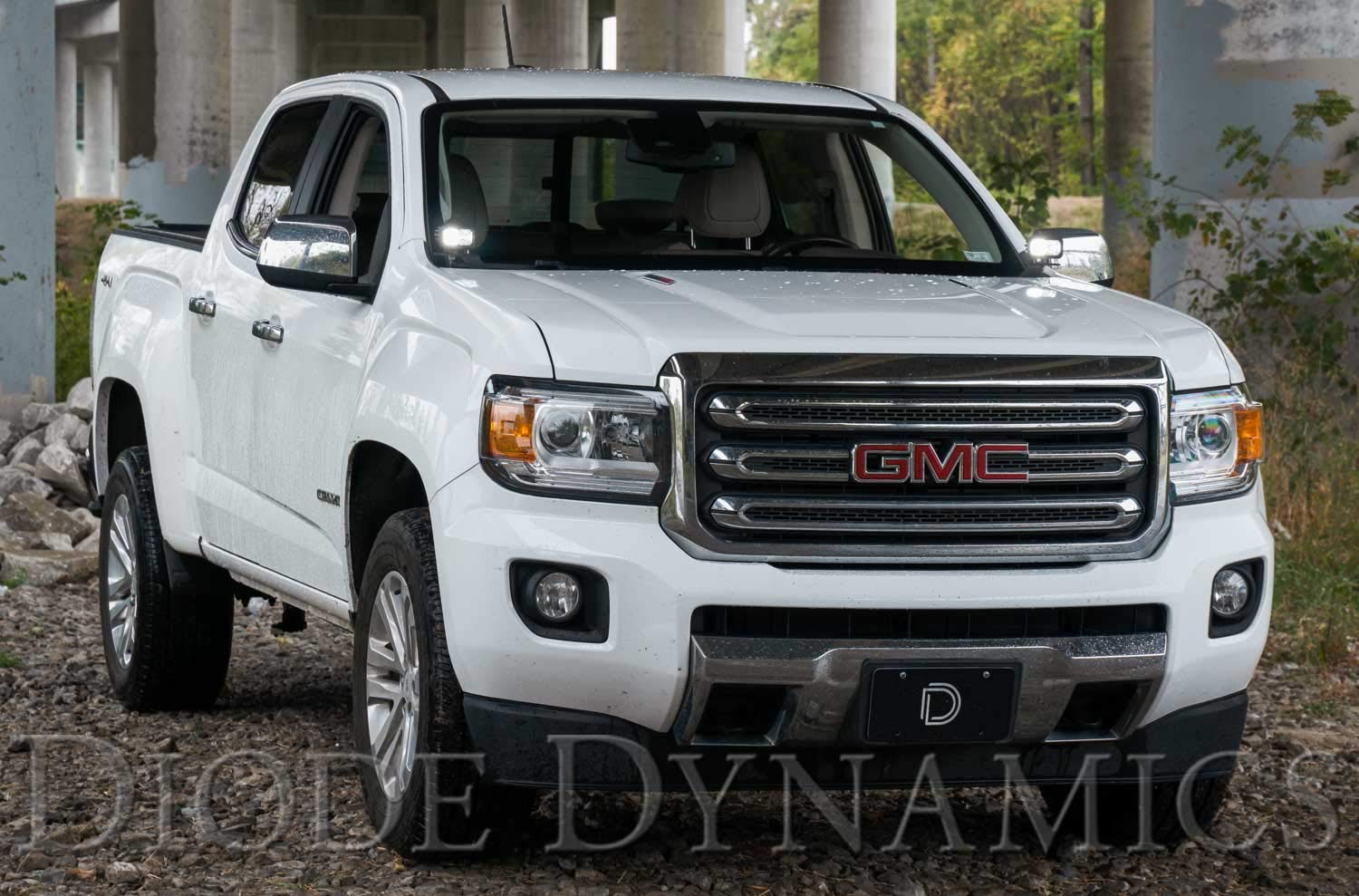 Diode Dynamics Backlit Stage Series Ditch Light Kit compatible with GMC Canyon 2015-2022, SS3 Pro Yellow Combo