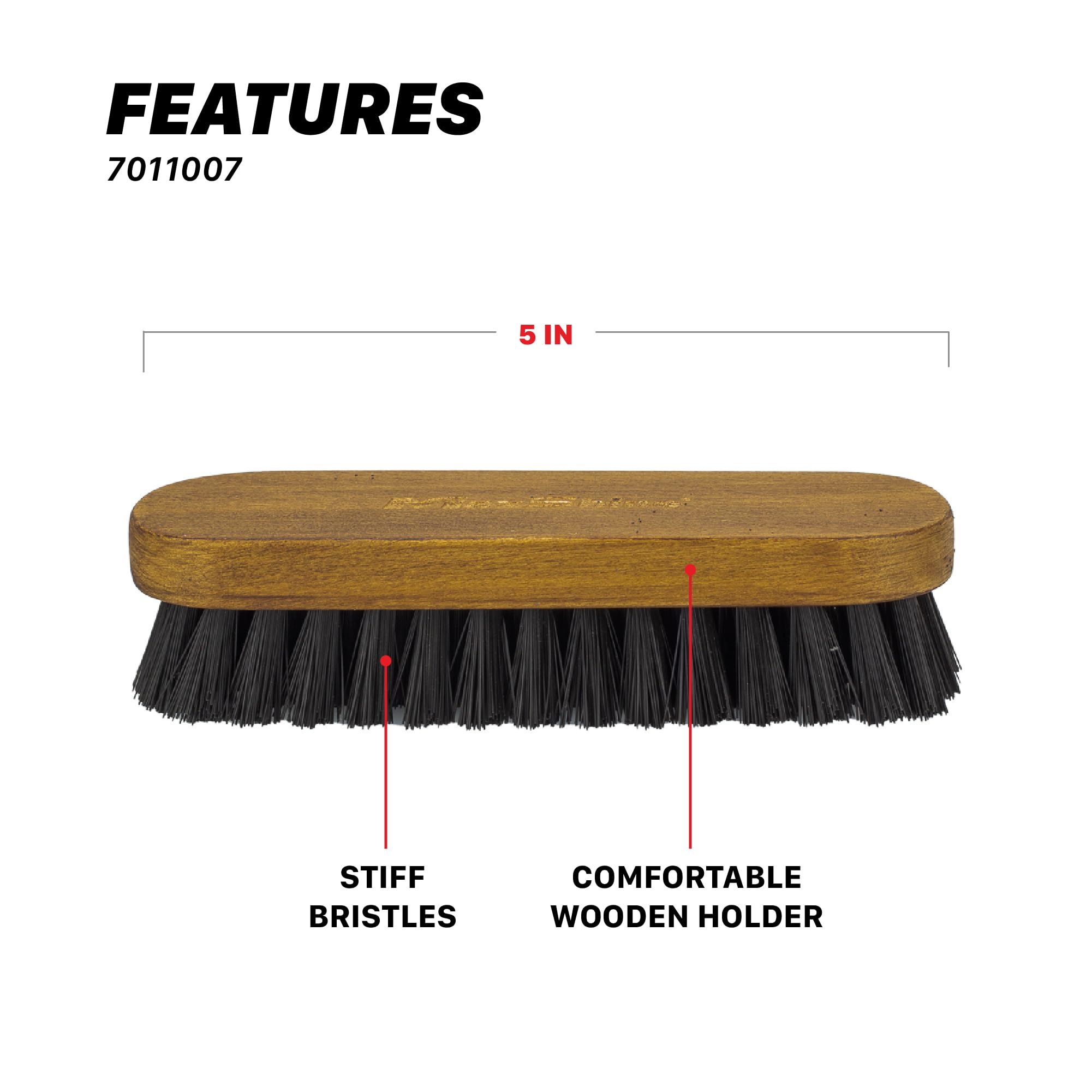 Maxshine Leather & Upholstery Universal Brush – Durable Nylon Bristles for Car Detailing – Ideal for Cleaning Seats, Carpets & Interior Surfaces – Gentle, Effective Detailing Tool