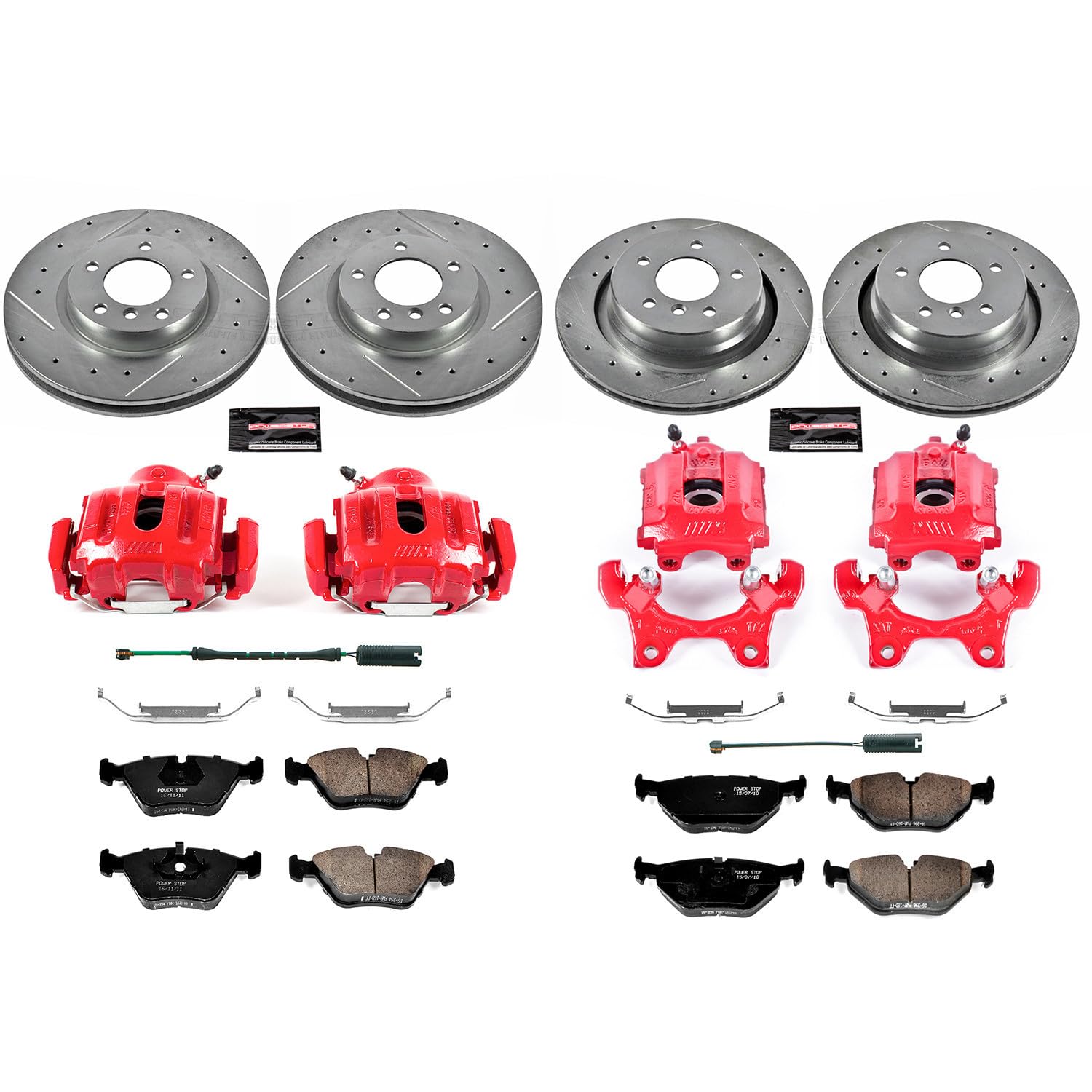 Power Stop 1-Click Performance Brake Kit with Caliper For Ford Mustang KC5941 2012 [Model Specific]