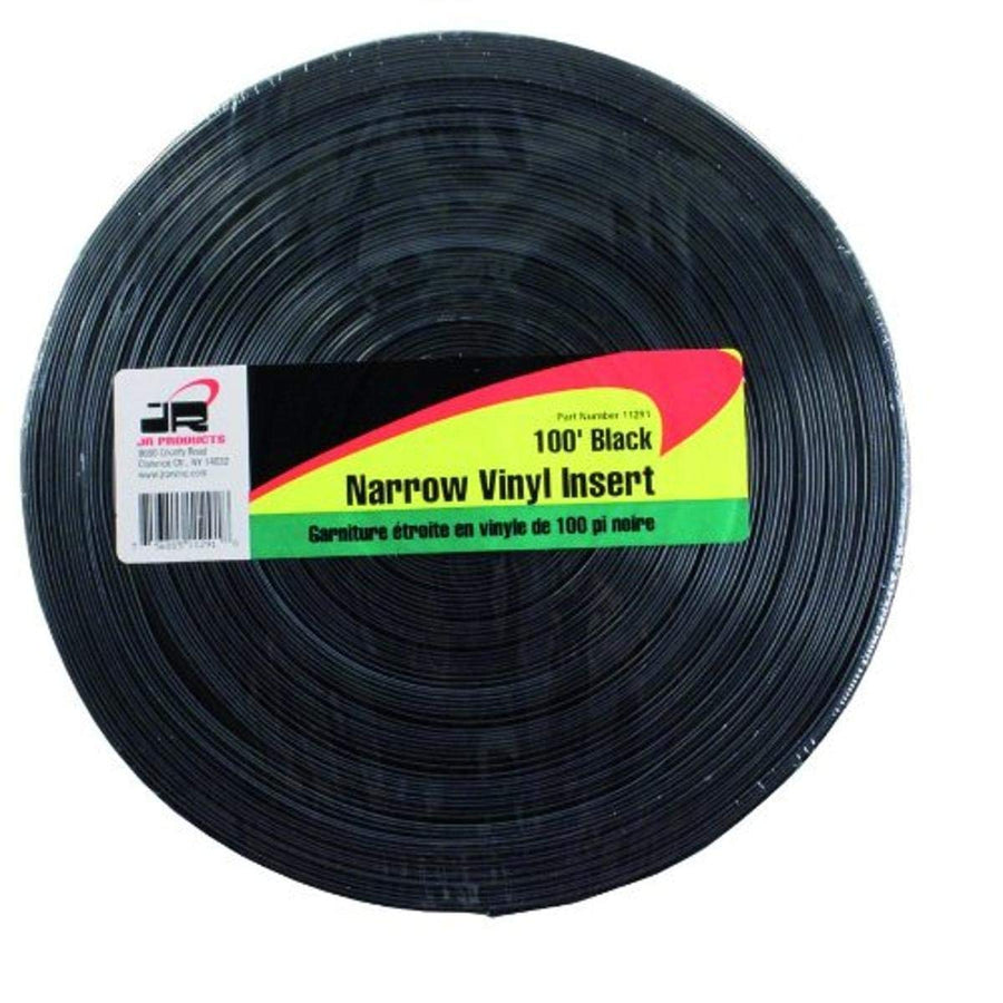 100 foot JR Products Black Narrow Vinyl Insert