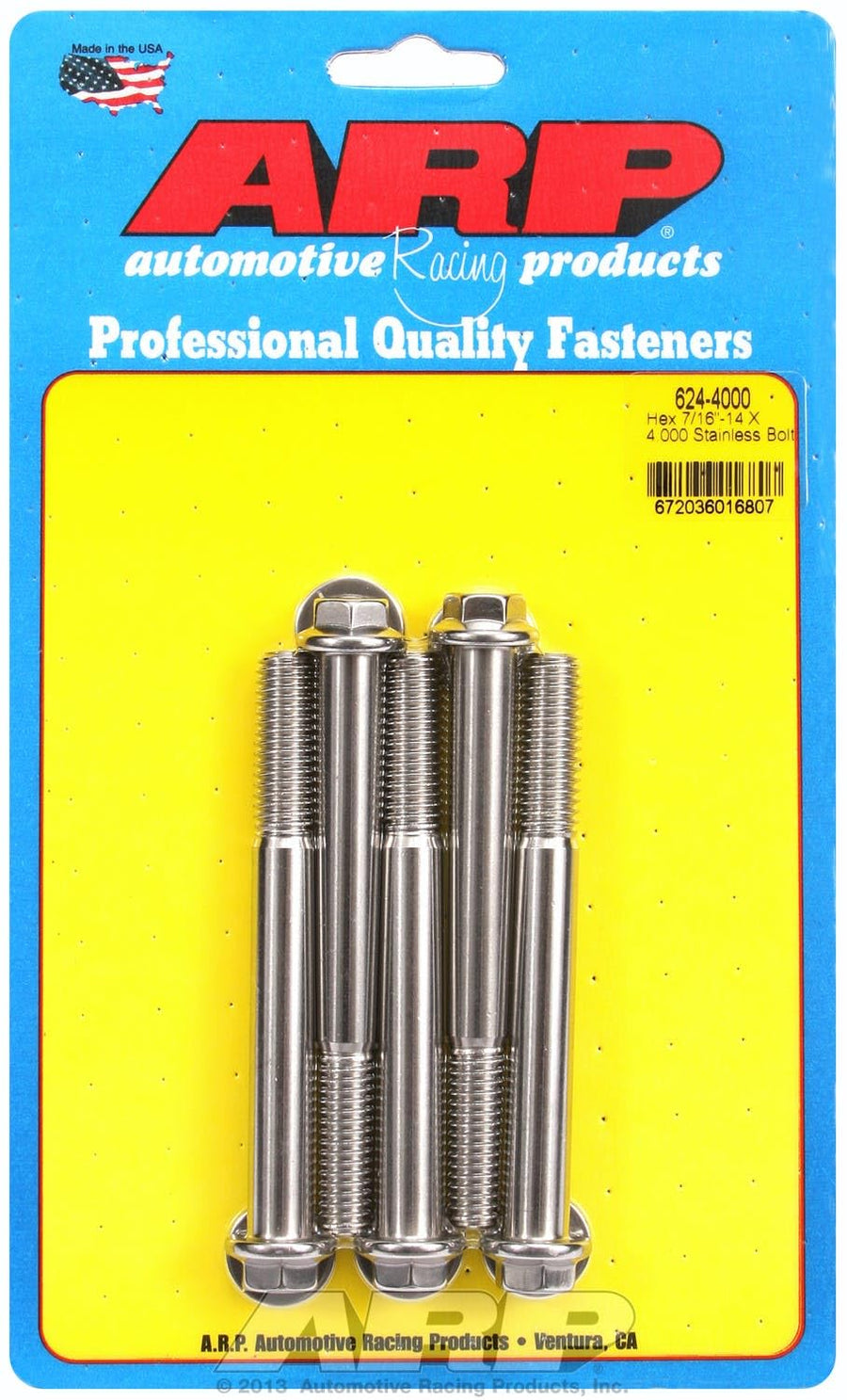 Hex Bolt, ARP (624-4000) Stainless Steel