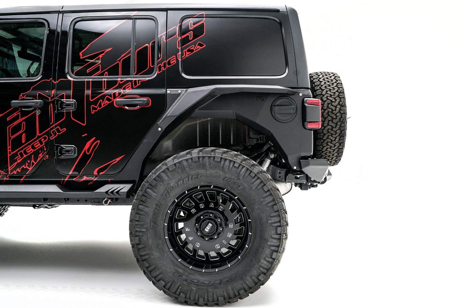 18-C Wrangler Jl Fully Assembled Fab Fours Rear Fenders