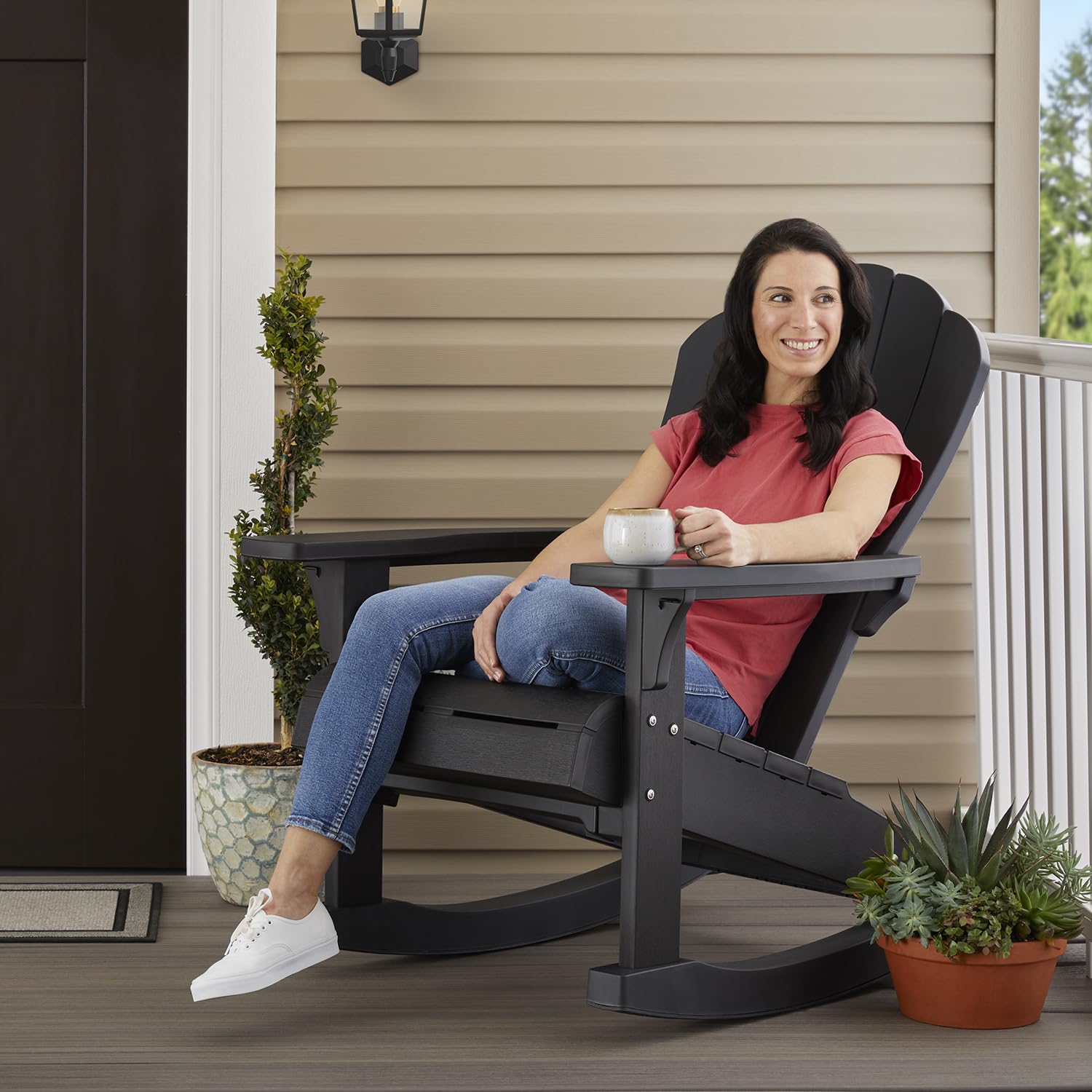 Everest Keter Adirondack Rocker - Graphite