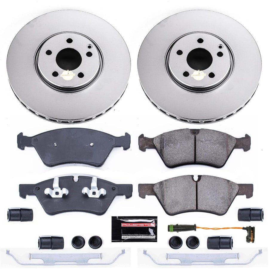 Power Stop Z23 Evolution CRK7767 Front Geomet Coated Brake Kit For Mercedes-Benz E550 2007-2009 [Model Specific]