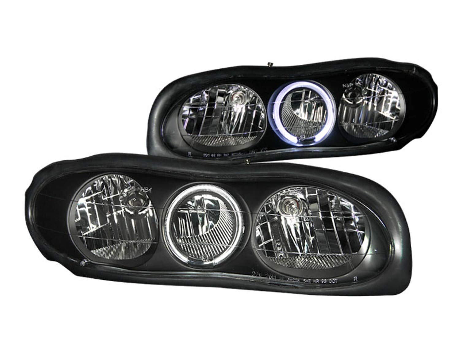 Chevrolet Camaro Anzo USA 121024 with Halo Black Headlight Assembly - (Sold in Pairs)