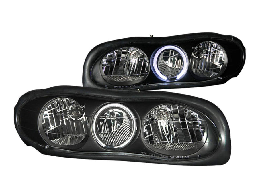 Chevrolet Camaro Anzo USA 121024 with Halo Black Headlight Assembly - (Sold in Pairs)