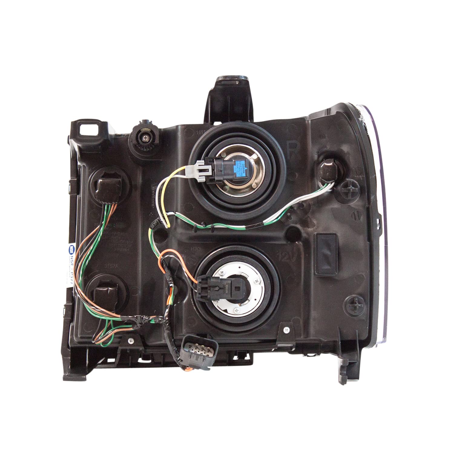 Right TYC Headlight Assembly Compatible with 2007-2013 GMC Sierra Pickup