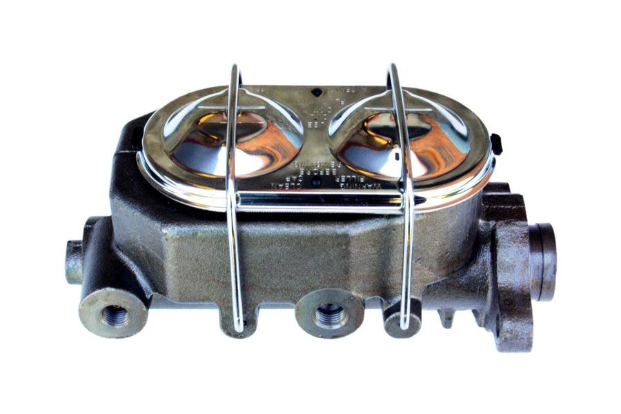 9 Inch LEED BRAKES Power Booster, 1-1/8 Inch Bore Cast Iron Master With Chrome Lid (Chrome)