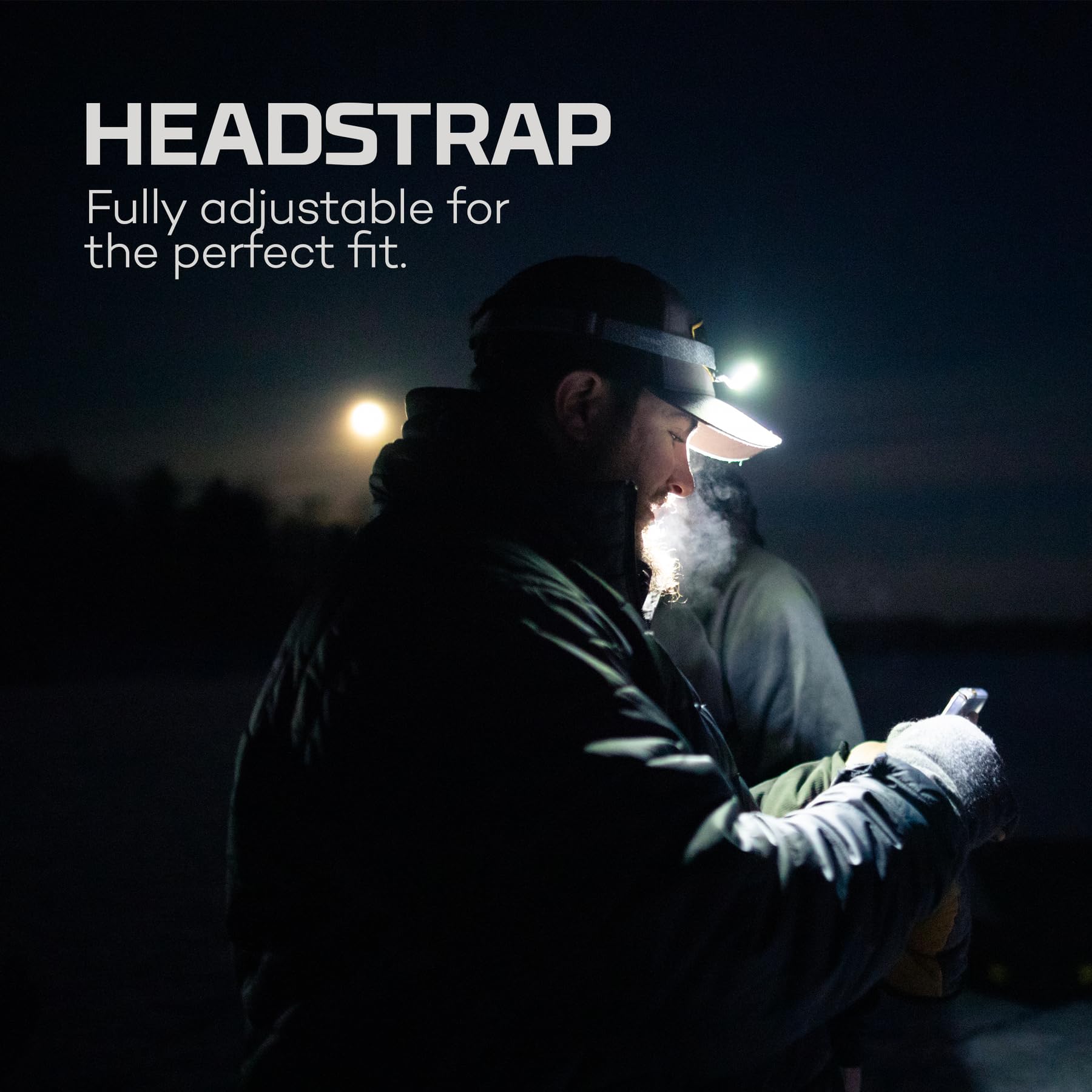 NEBO 500+ MYCRO Rechargeable Headlamp | 500 Lumens, 7 Light Modes, Water Resistant, Detachable Hat Clip, Super Bright Head Lamp for Camping & Hiking, Includes Micro USB-C Charging Cable