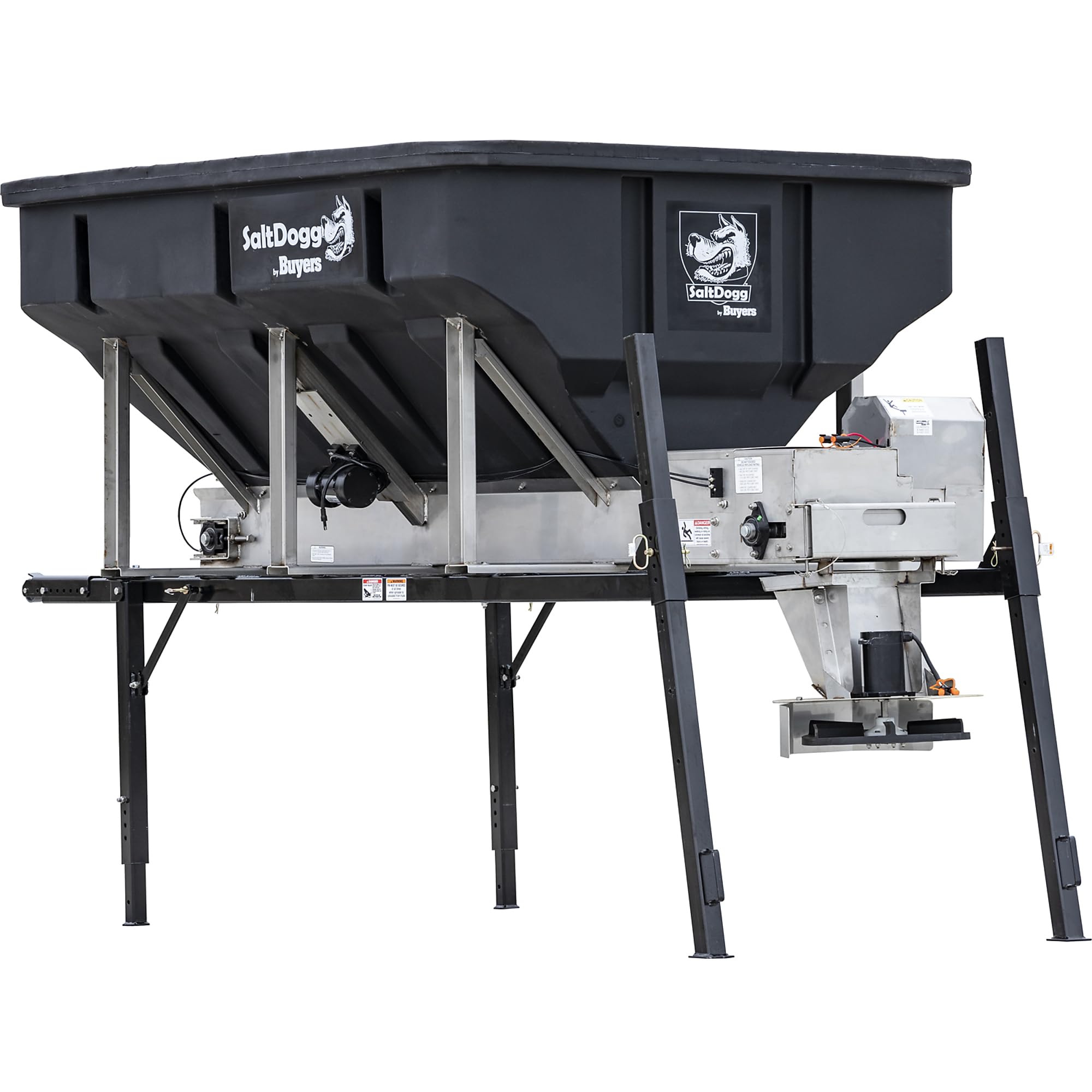 SaltDogg Buyers Products, 4 yd Electric Truck Bed Rock Salt Broadcast Spreader w Auger, Max. Spread Width 30 ft, Model# PRO4000