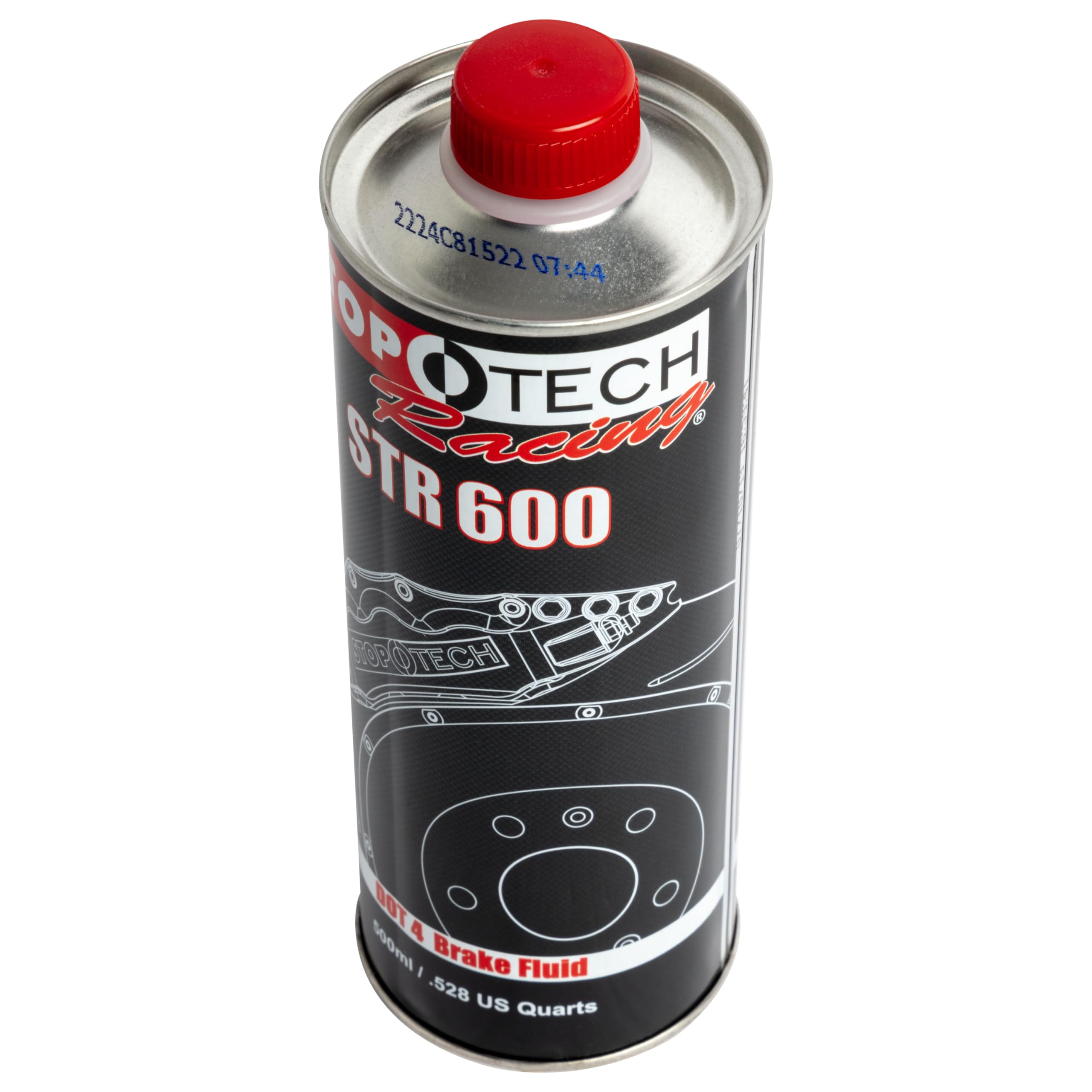 StopTech High Performance STR-600 Brake Fluid, Street Applications, Dry Boiling Point 594F/312C (501.00001)