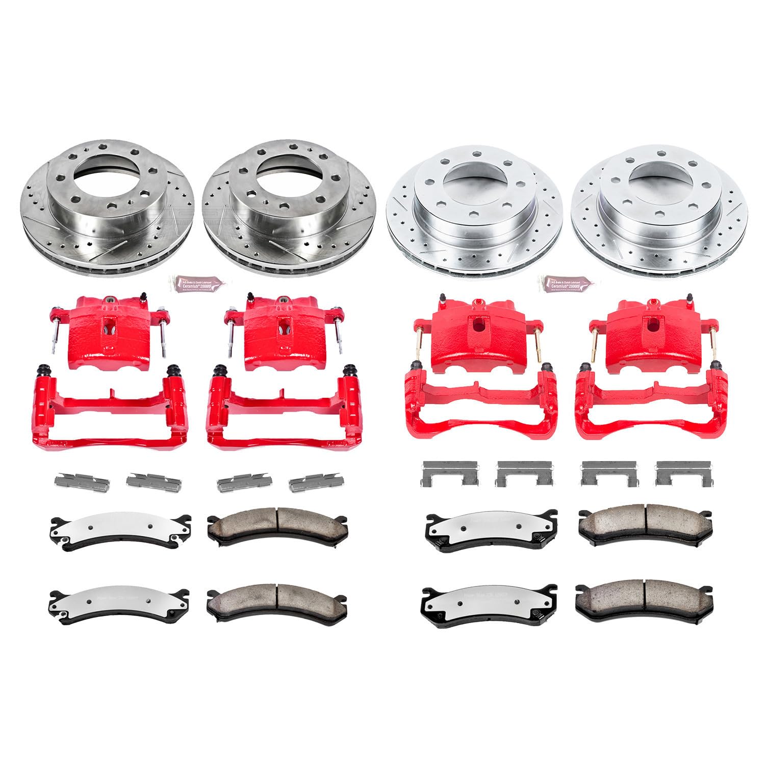 Power Stop Rear KC3154-26 Z26 Street Warrior Brake Kit For Acura RL 1999-2001 [Model Specific]