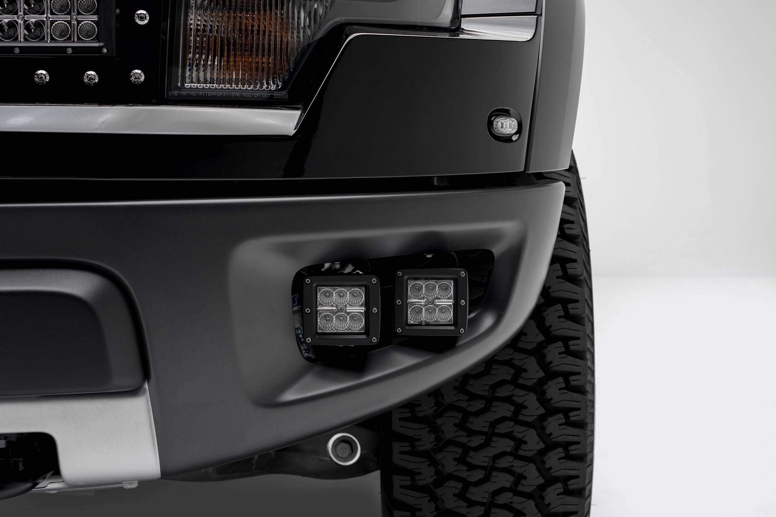 ZROADZ Black Front Bumper LED Bracket Z325671 2010-2014 FORD F150-RAPTOR