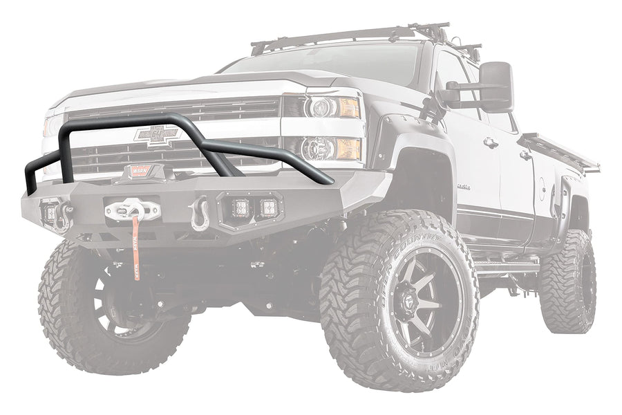 Ascent WARN 100473 Baja Grille Guard Tube Bar, Fits: Chevy Silverado HD 2500, 3500 (2015-2018), Dodge Ram 2500, 3500 (2011-2018)