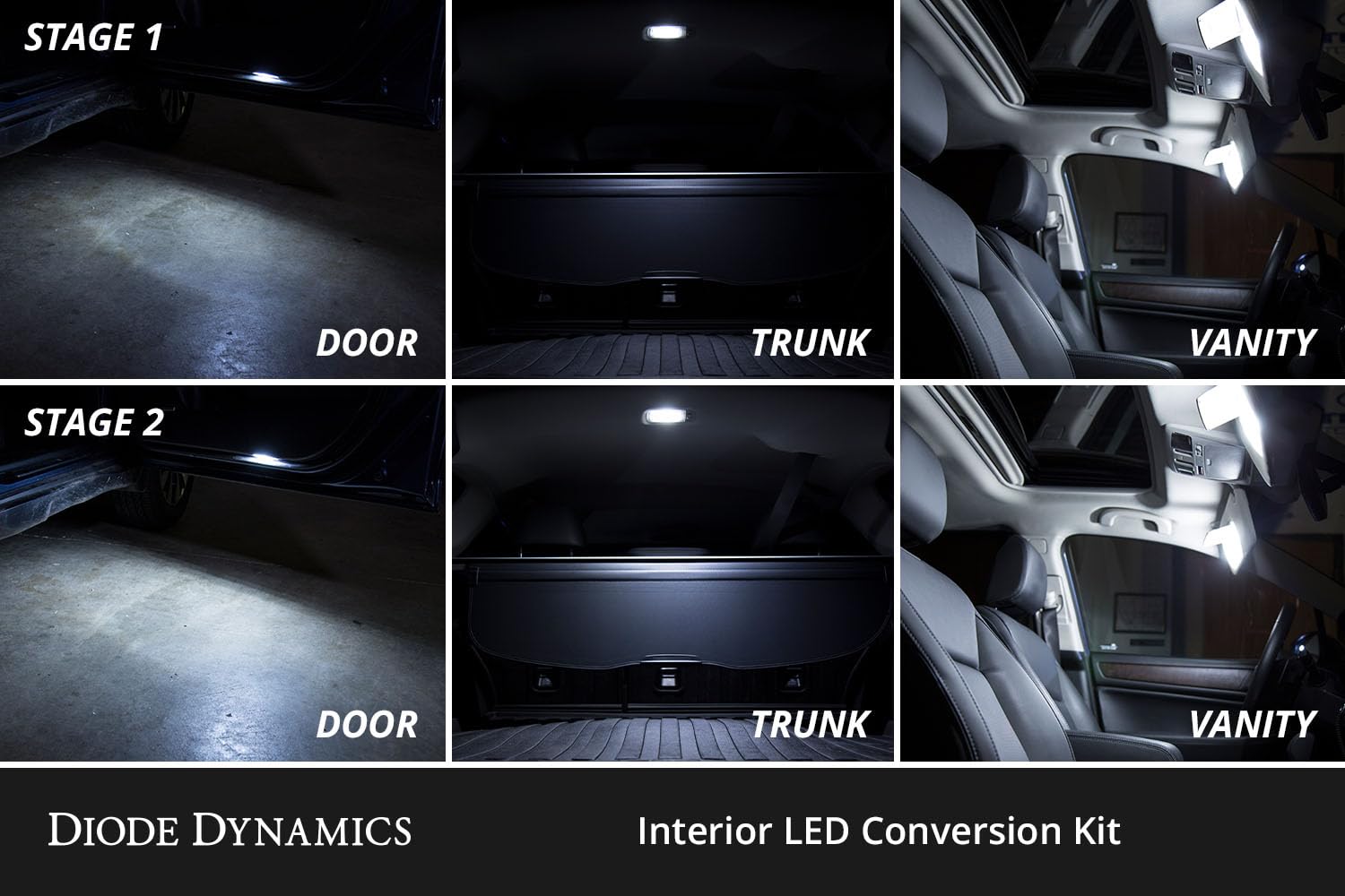 LED interior bulb pack Diode Dynamics compatible with Subaru Outback 2020-2026, Stage 1