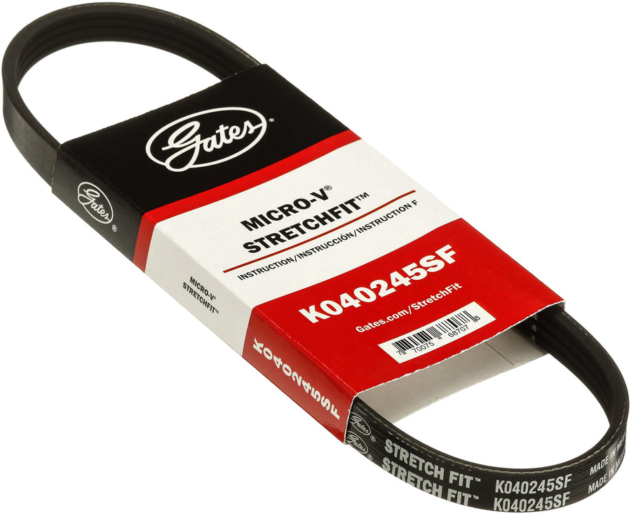 Gates K040245SF Genuine Stretch Fit Micro-V Serpentine Drive Belt