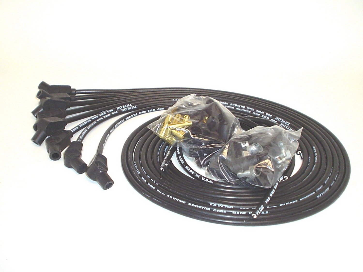 8mm Taylor Cable Pro Wire Black Spark Plug Wire Set 70053