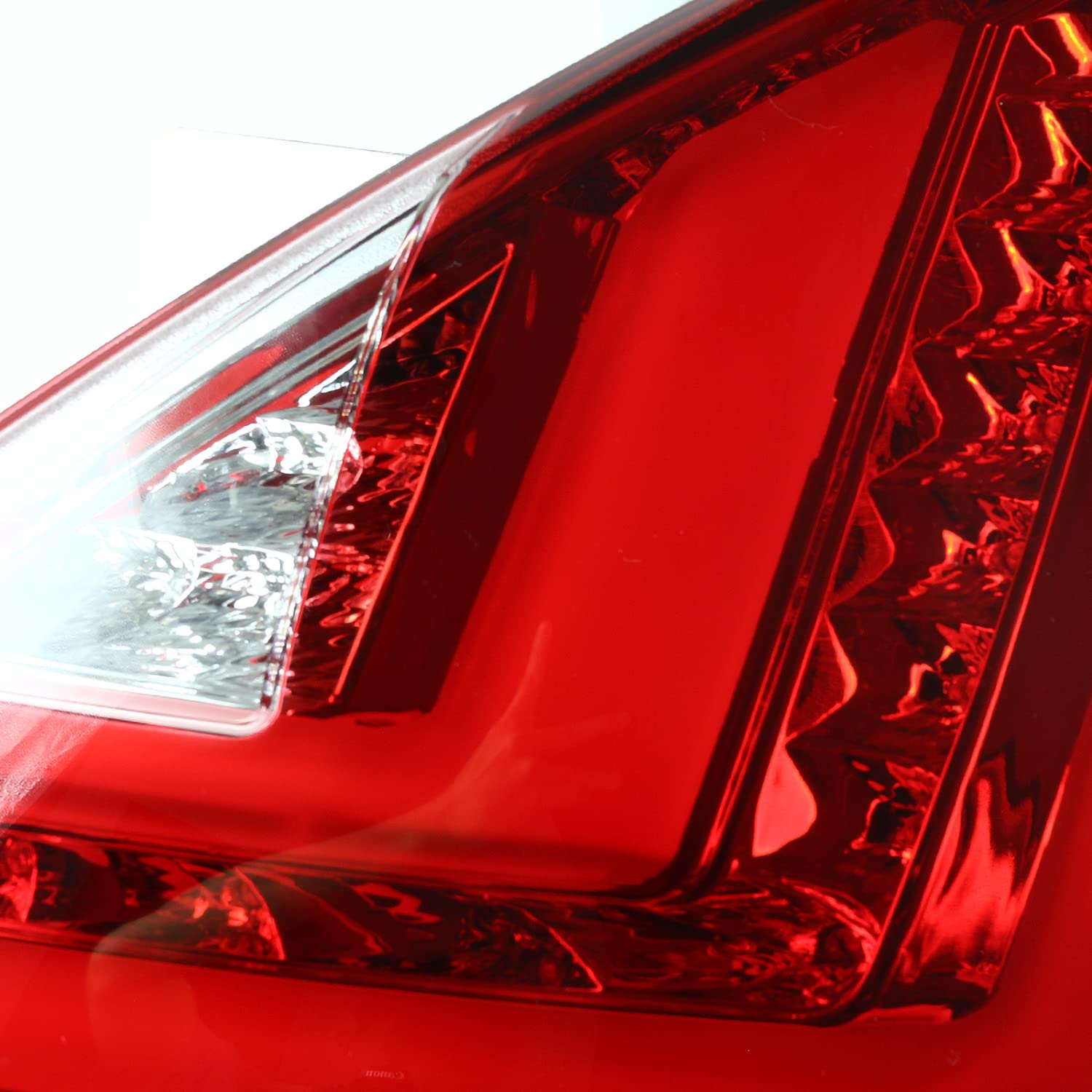 LED Tail Lights SPEC-D TUNING w/LED Tube Compatible with 2011-2013 Ford Fiesta Hatchback, Left + Right Pair Assembly